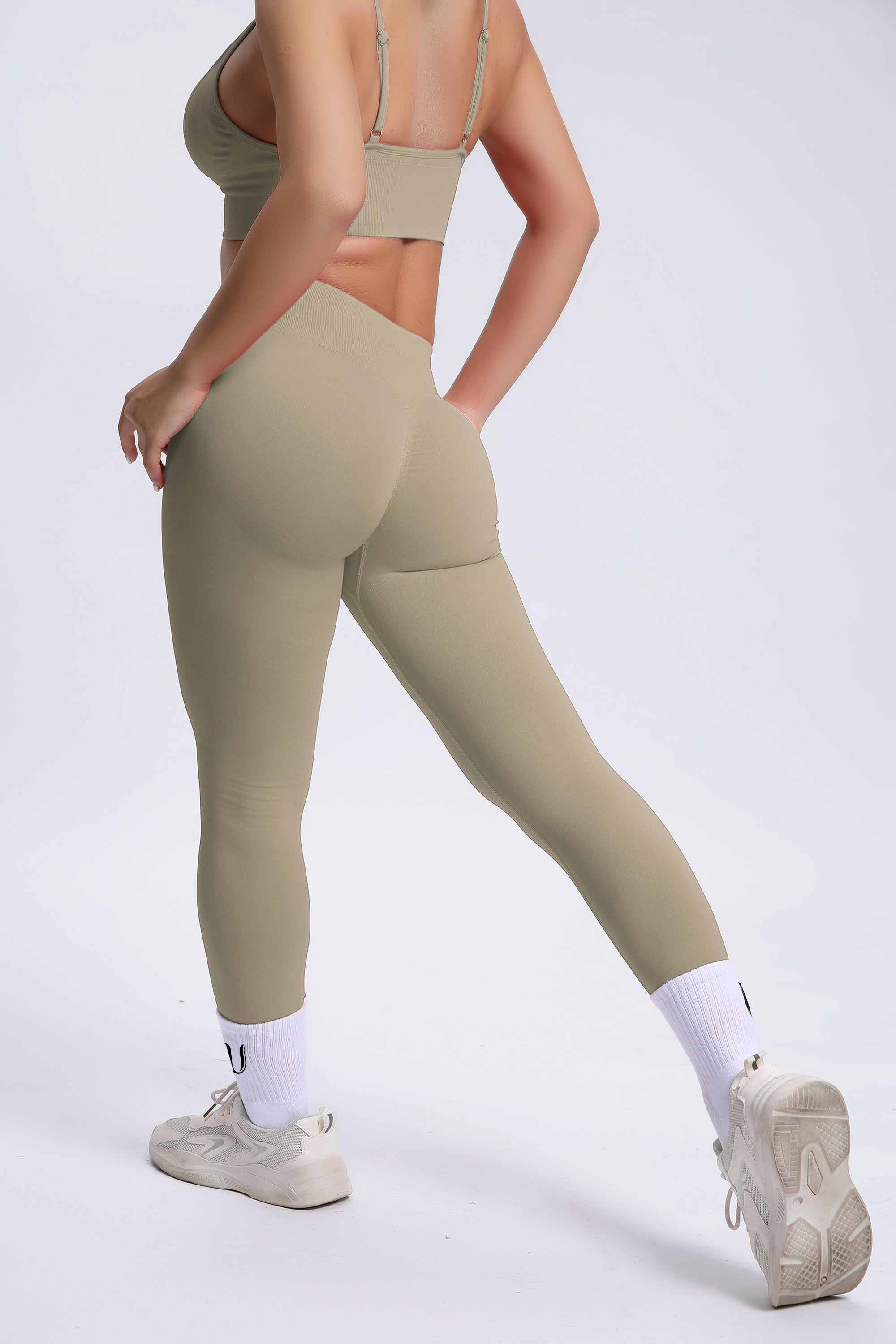 Joy | Sculpt Legging Met Scrunch – Beige - afbeelding 7