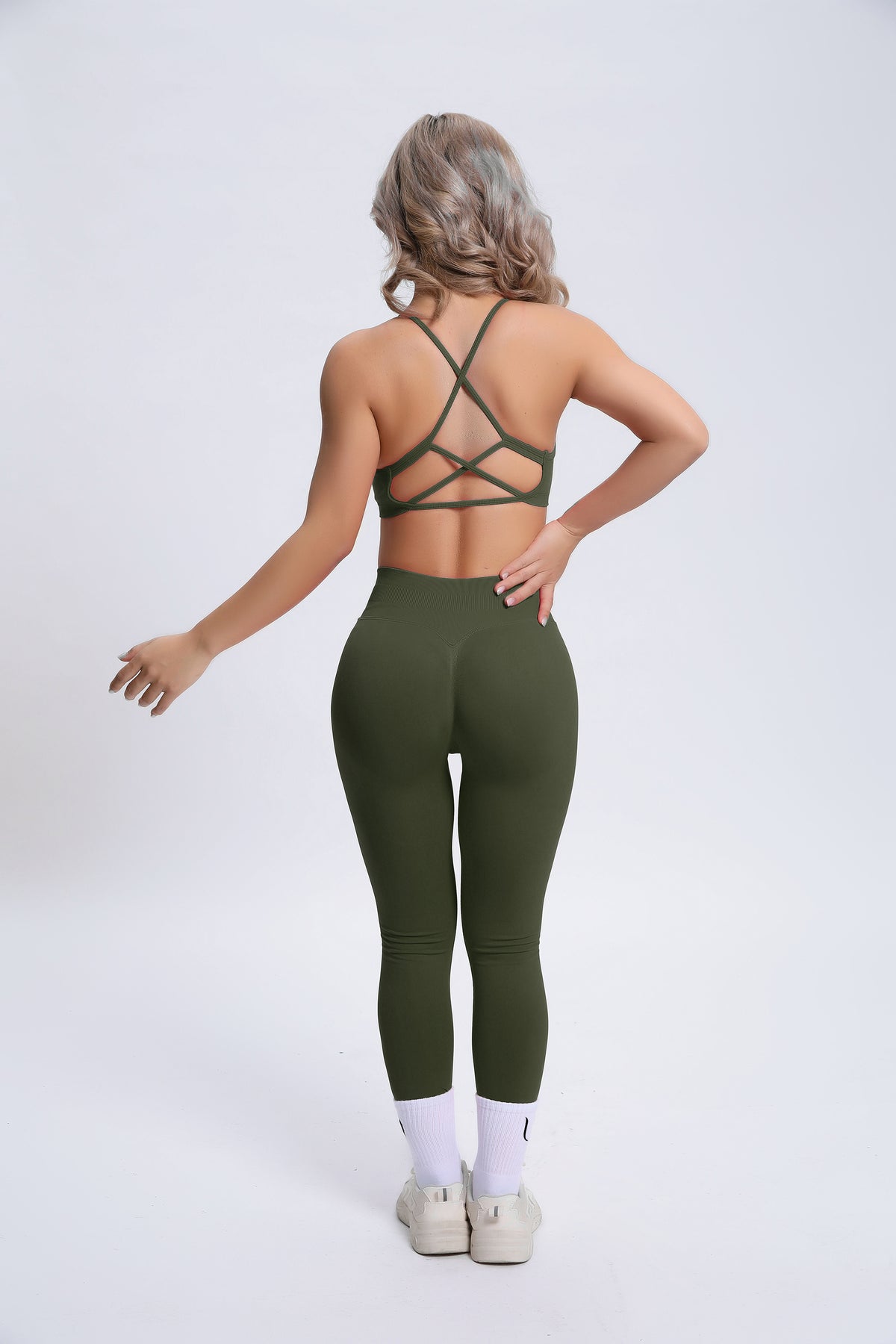 Joy | Sculpt Legging Met Scrunch – Groen - afbeelding 3