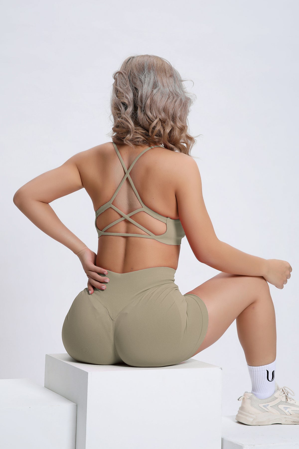 Joy | Sculpt Short Met Scrunch – Beige - afbeelding 5