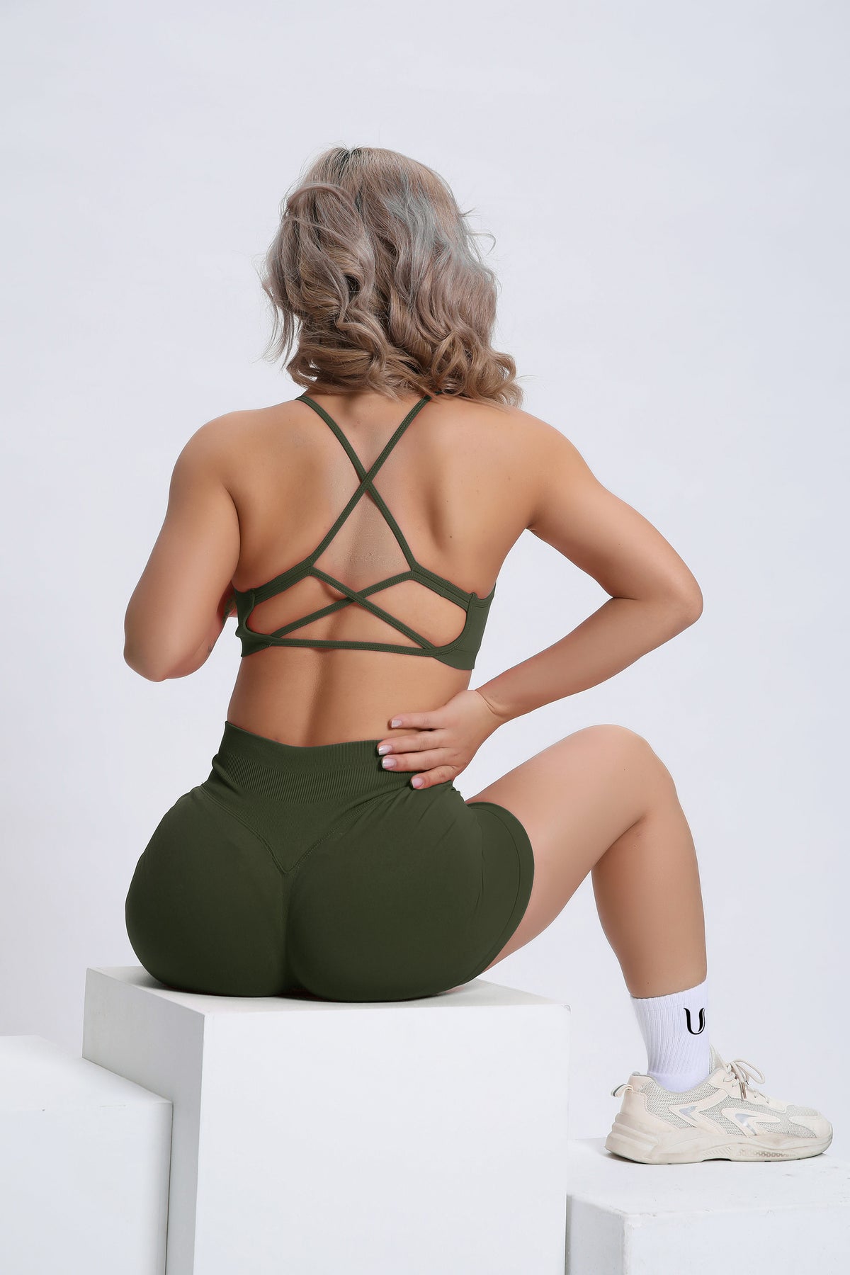 Joy | Sculpt Short Met Scrunch – Groen - afbeelding 2