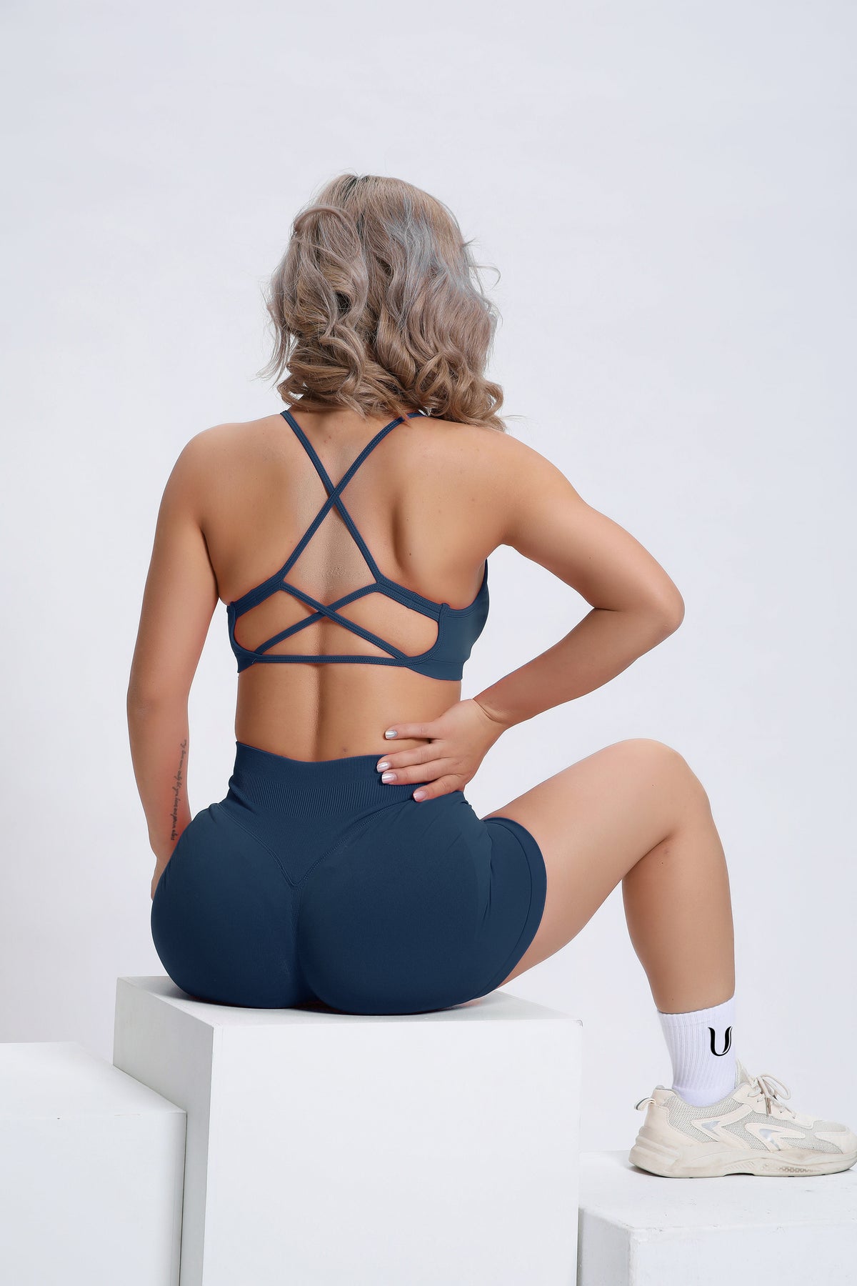 Joy | Crossback Sport-BH – Donkerblauw - afbeelding 5