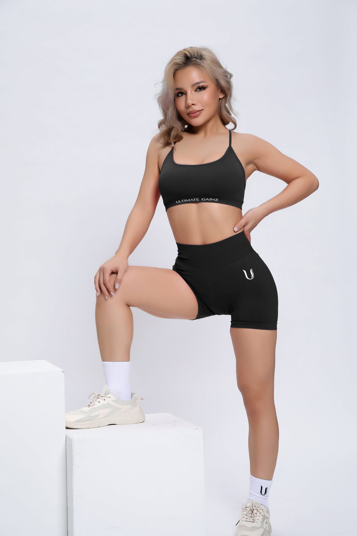 Joy | Sculpt Short Met Scrunch – Zwart - afbeelding 2