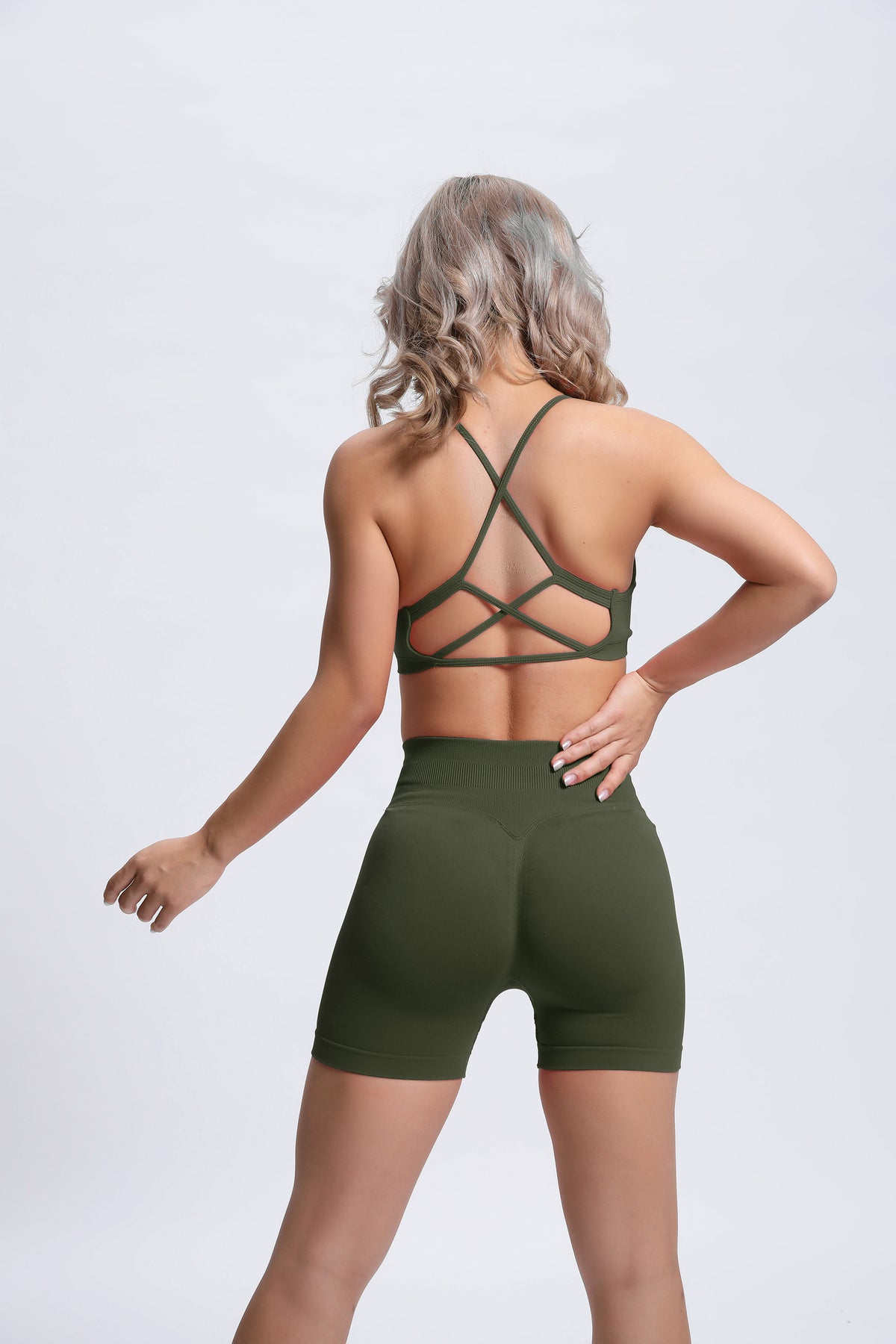 Joy | Sculpt Short Met Scrunch – Groen - afbeelding 6