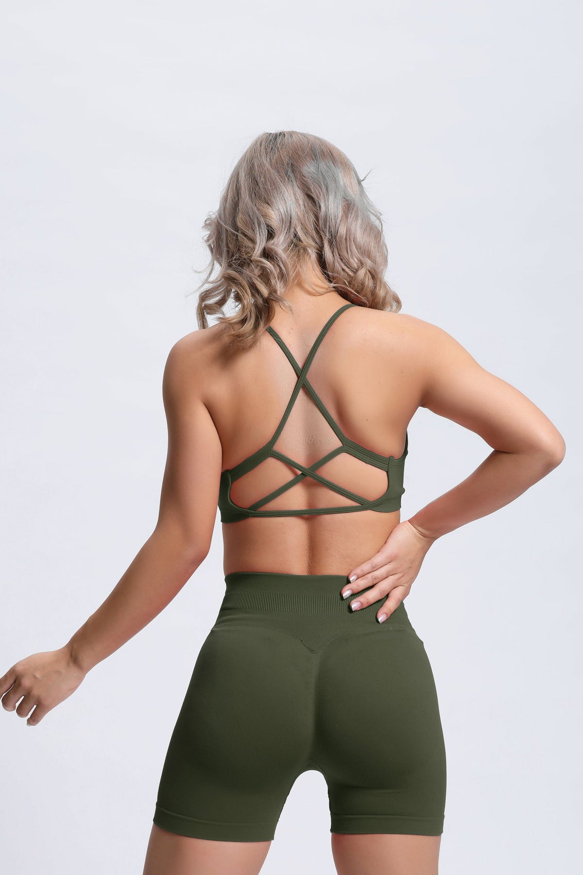 Joy | Crossback Sport-BH – Groen - afbeelding 6