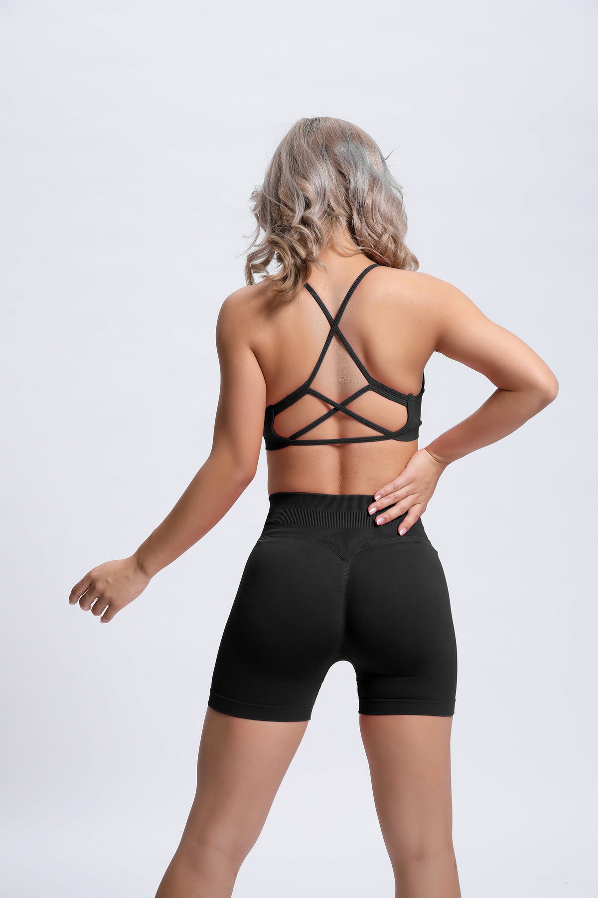Joy | Sculpt Short Met Scrunch – Zwart - afbeelding 4