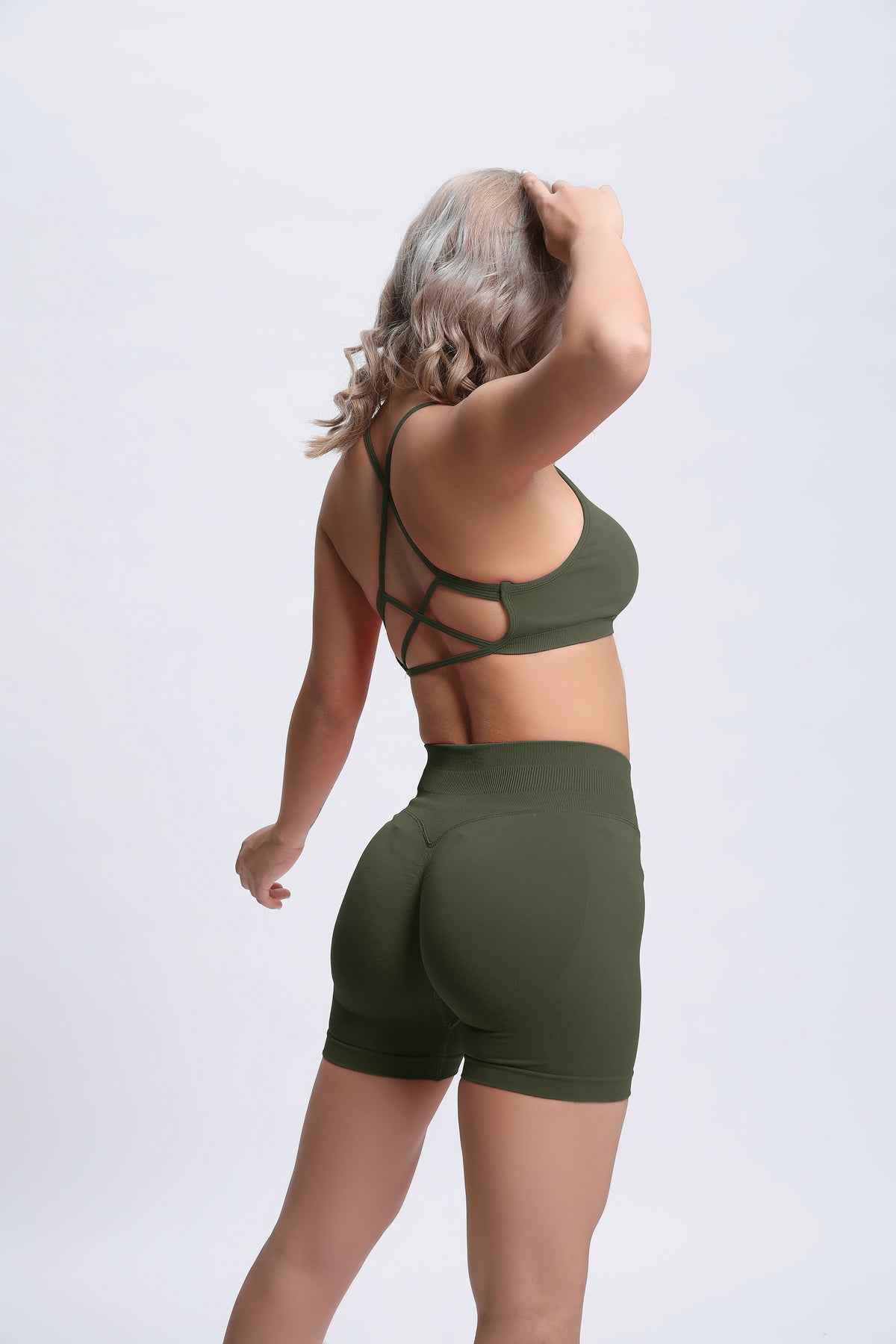 Joy | Sculpt Short Met Scrunch – Groen - afbeelding 4