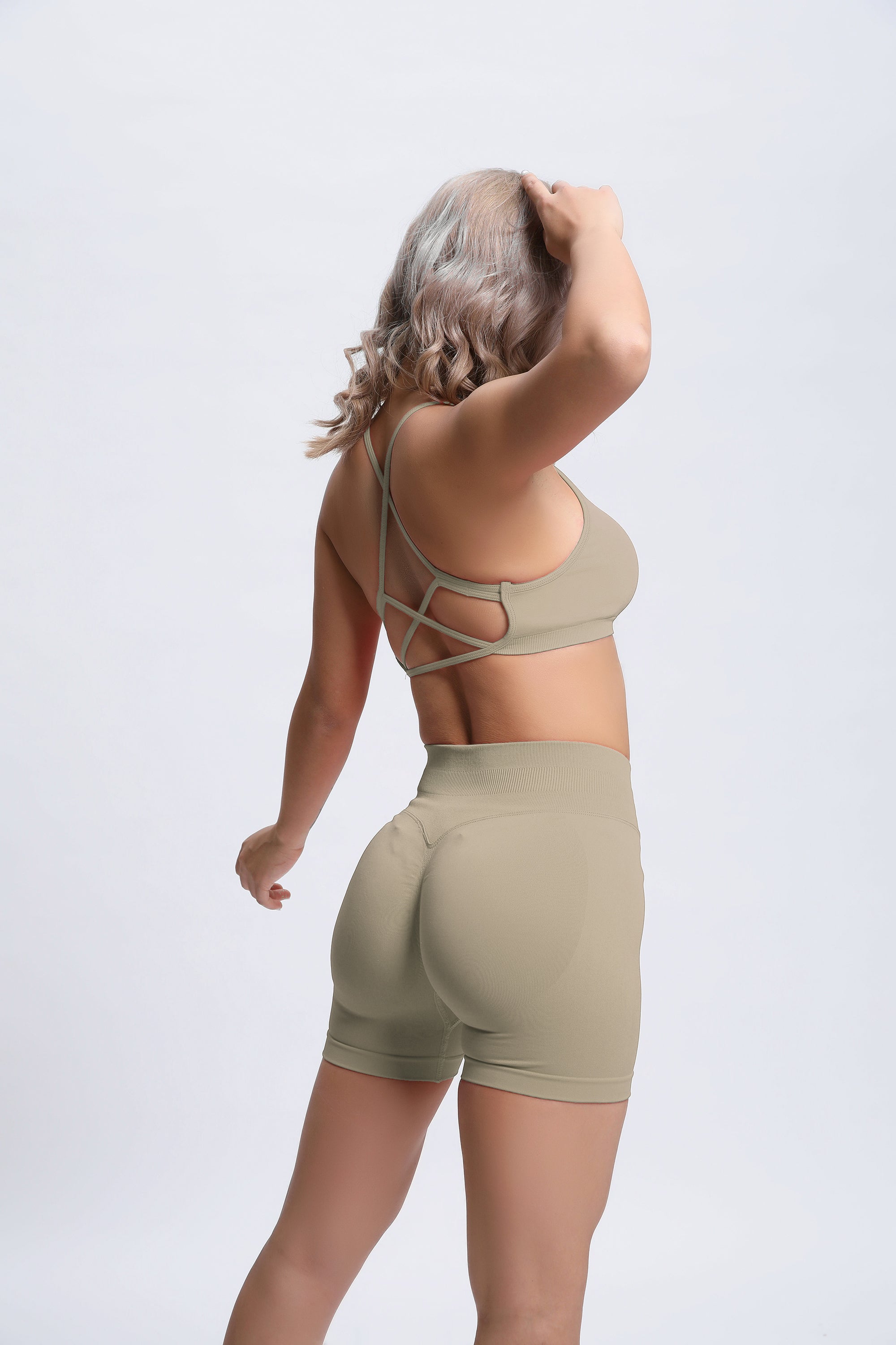 Joy | Crossback Sport-BH – Beige - afbeelding 5