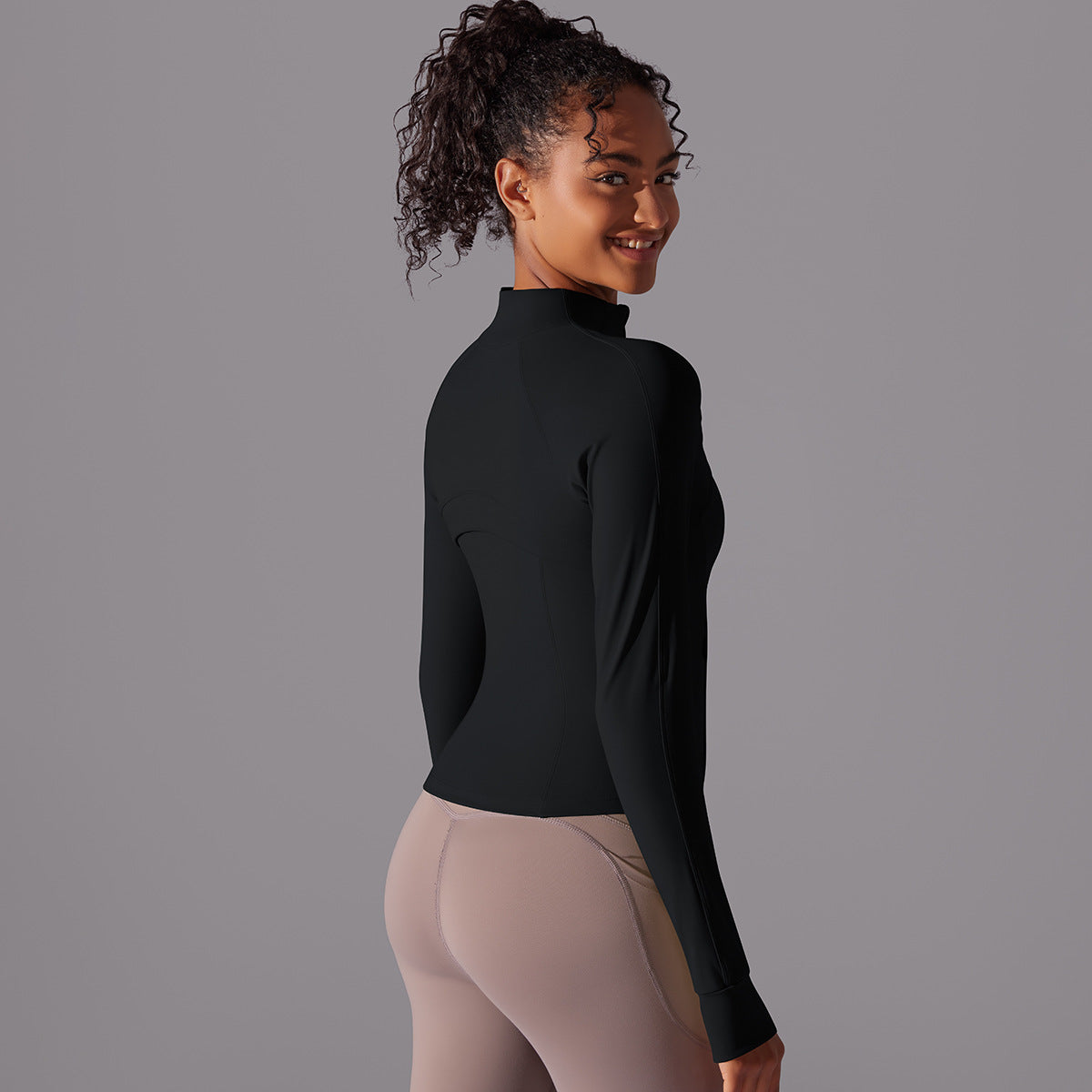 Chloe Performance Ritssluiting Jack Zwart - Dames sportkleding afbeelding 8