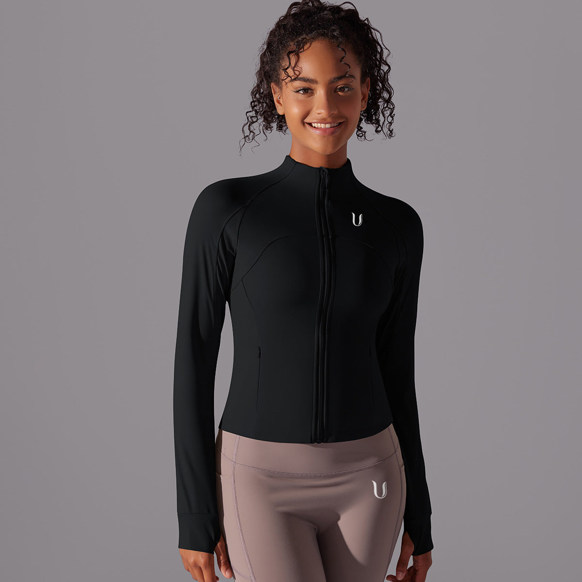 Chloe Performance Ritssluiting Jack Zwart - Dames sportkleding afbeelding 9