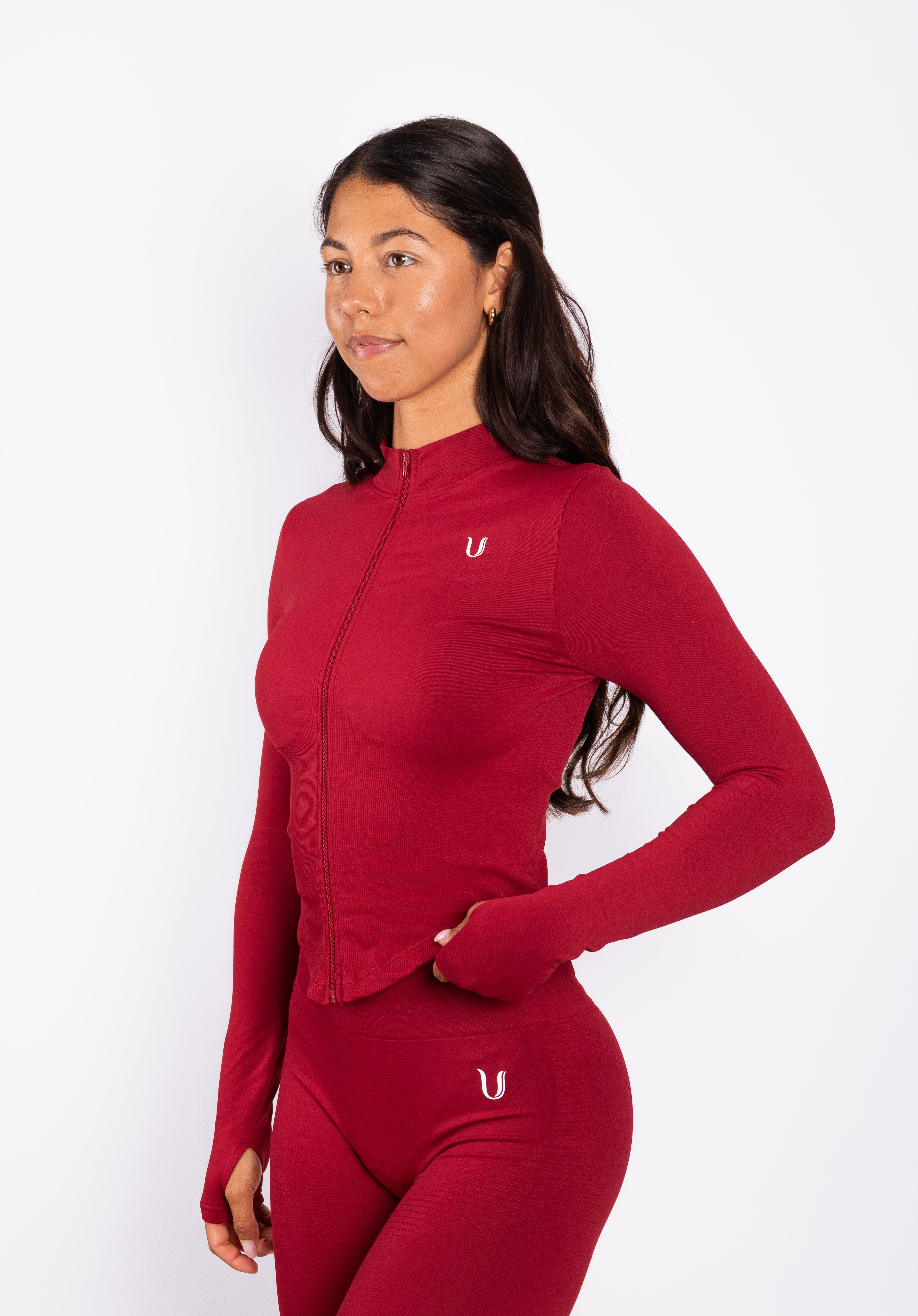Bibi | Geribd Naadloos Zip Jack – Rood - Ultimate Gainz