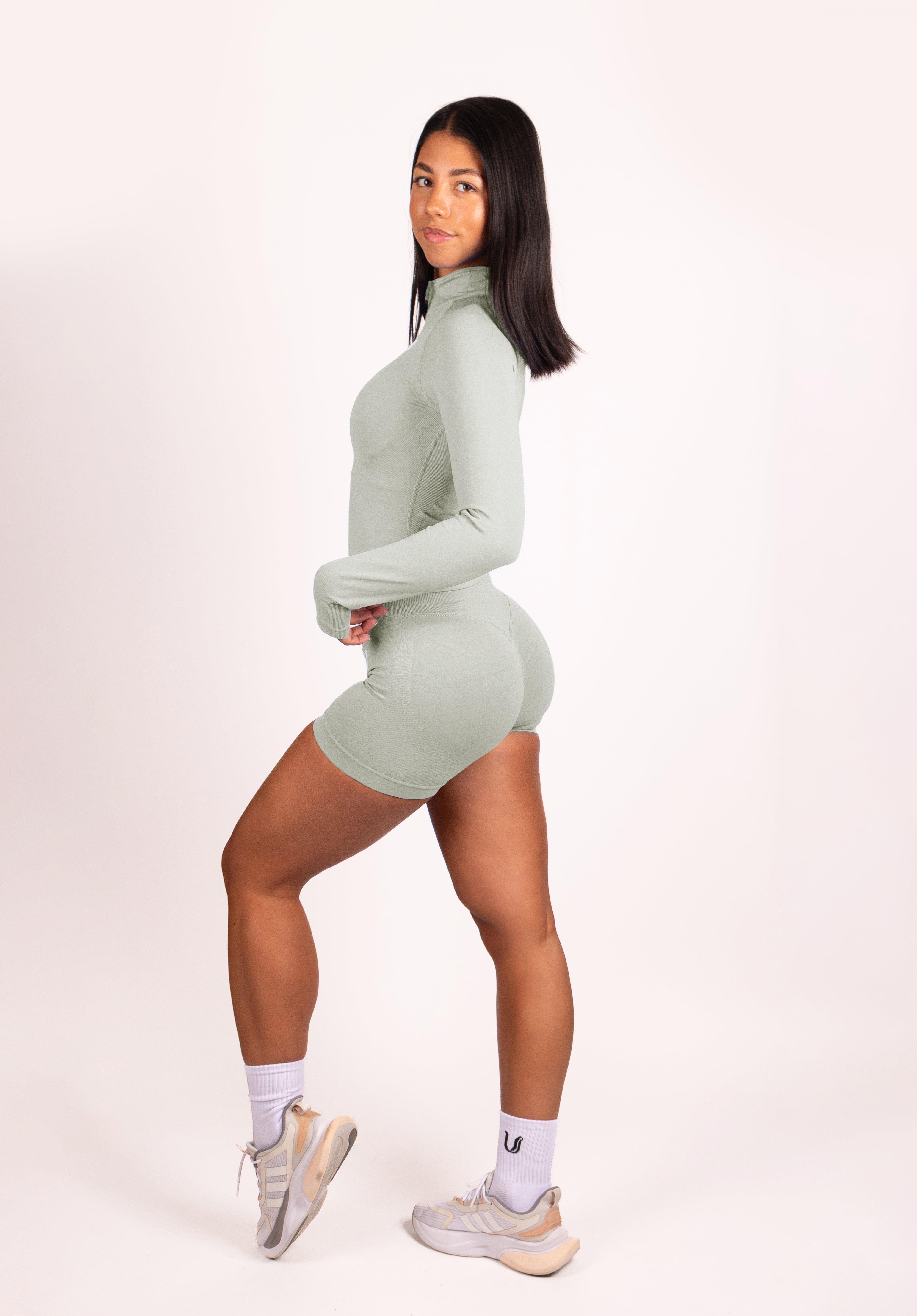 Beau | Premium High Performance Spodenki Scrunch - Zielony