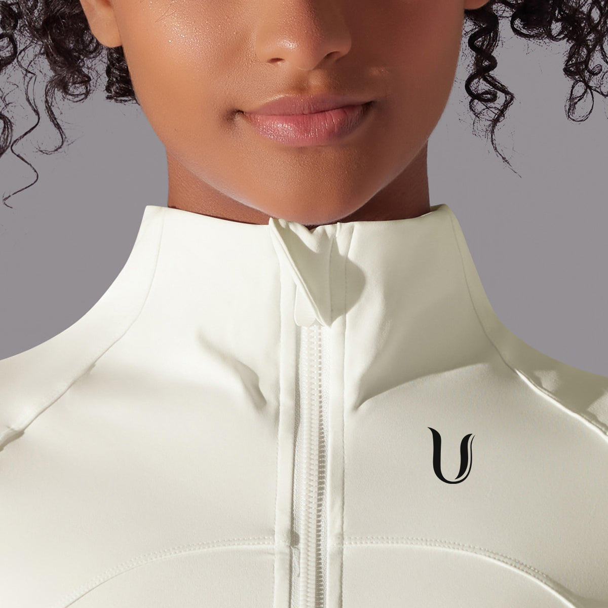 Chloe Performance Ritssluiting Jack Ivoor - Dames workout kleding achterkant