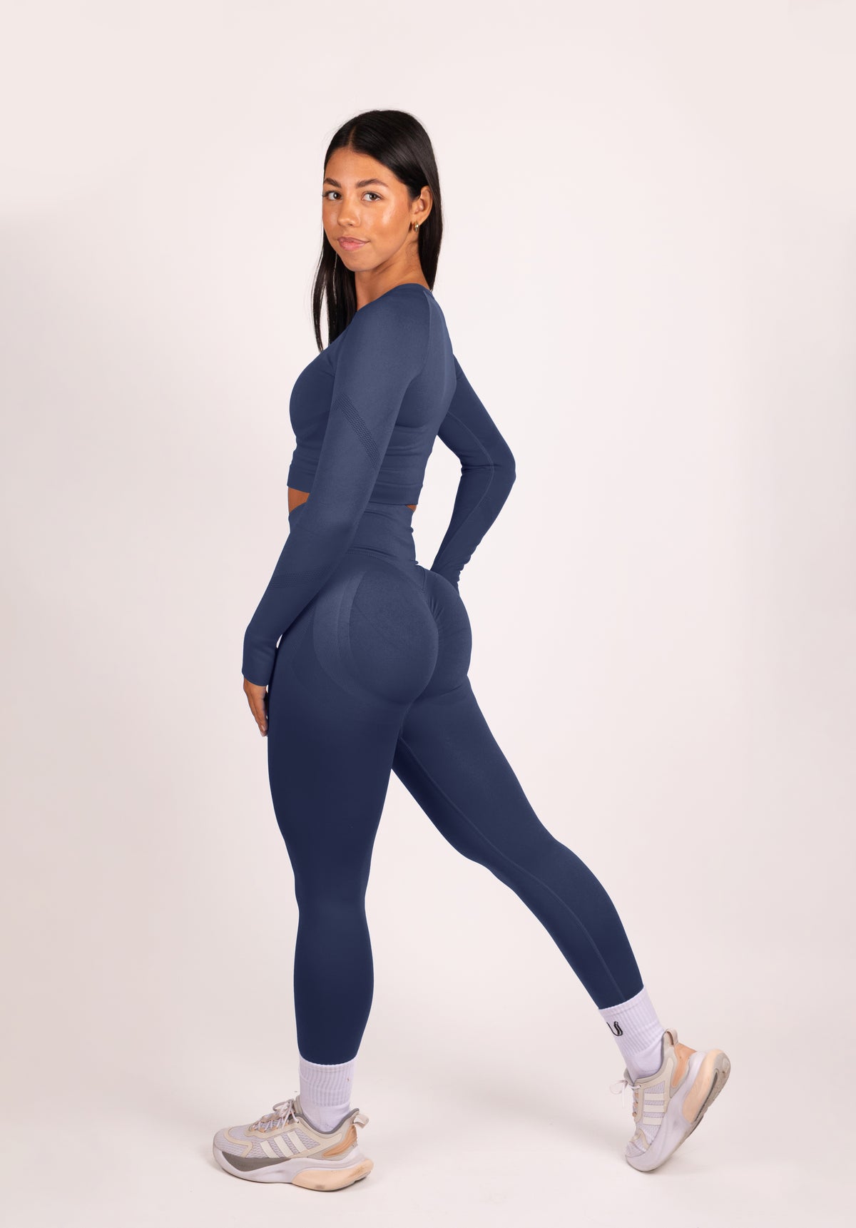 Leonie Premium Scrunch Legging Donkerblauw - Dames sportkleding afbeelding 6