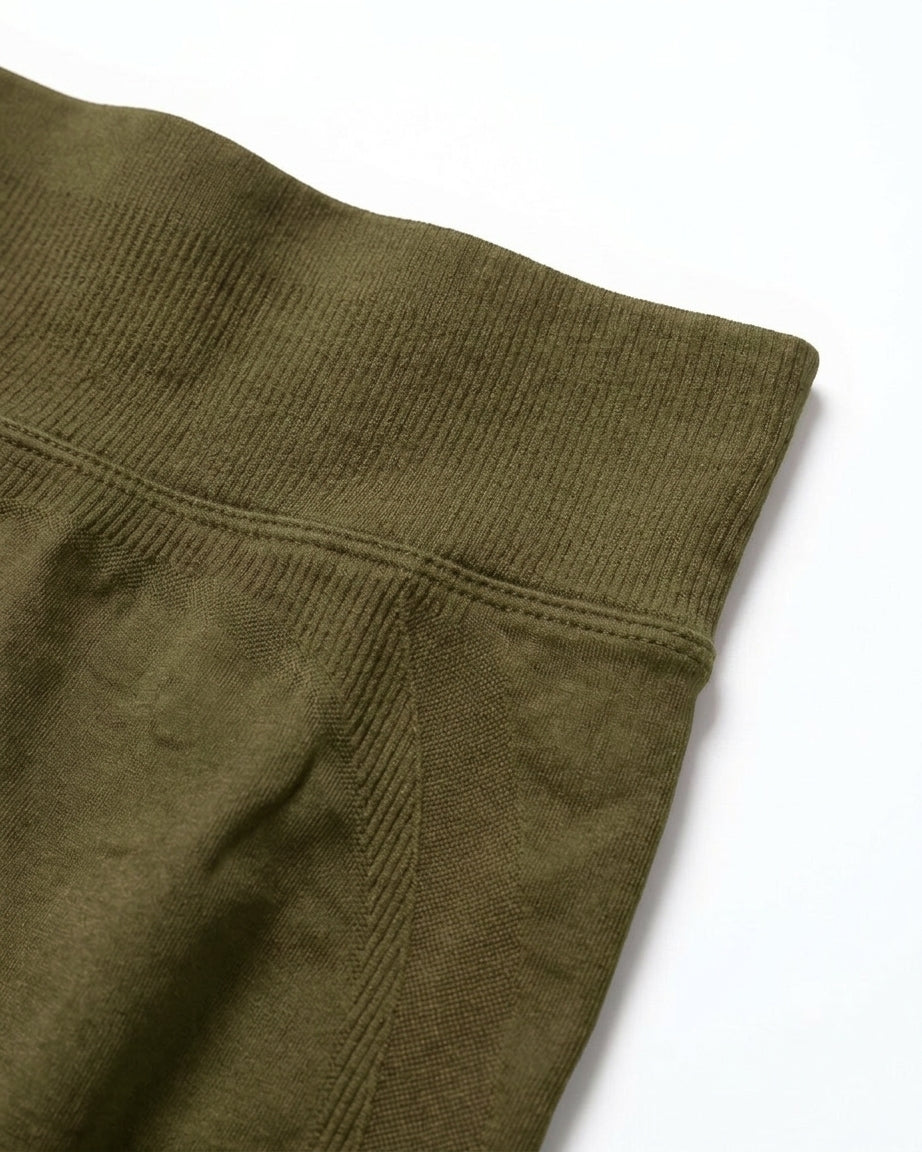 Luna | Premium Seamless Scrunch Legging - Zielony