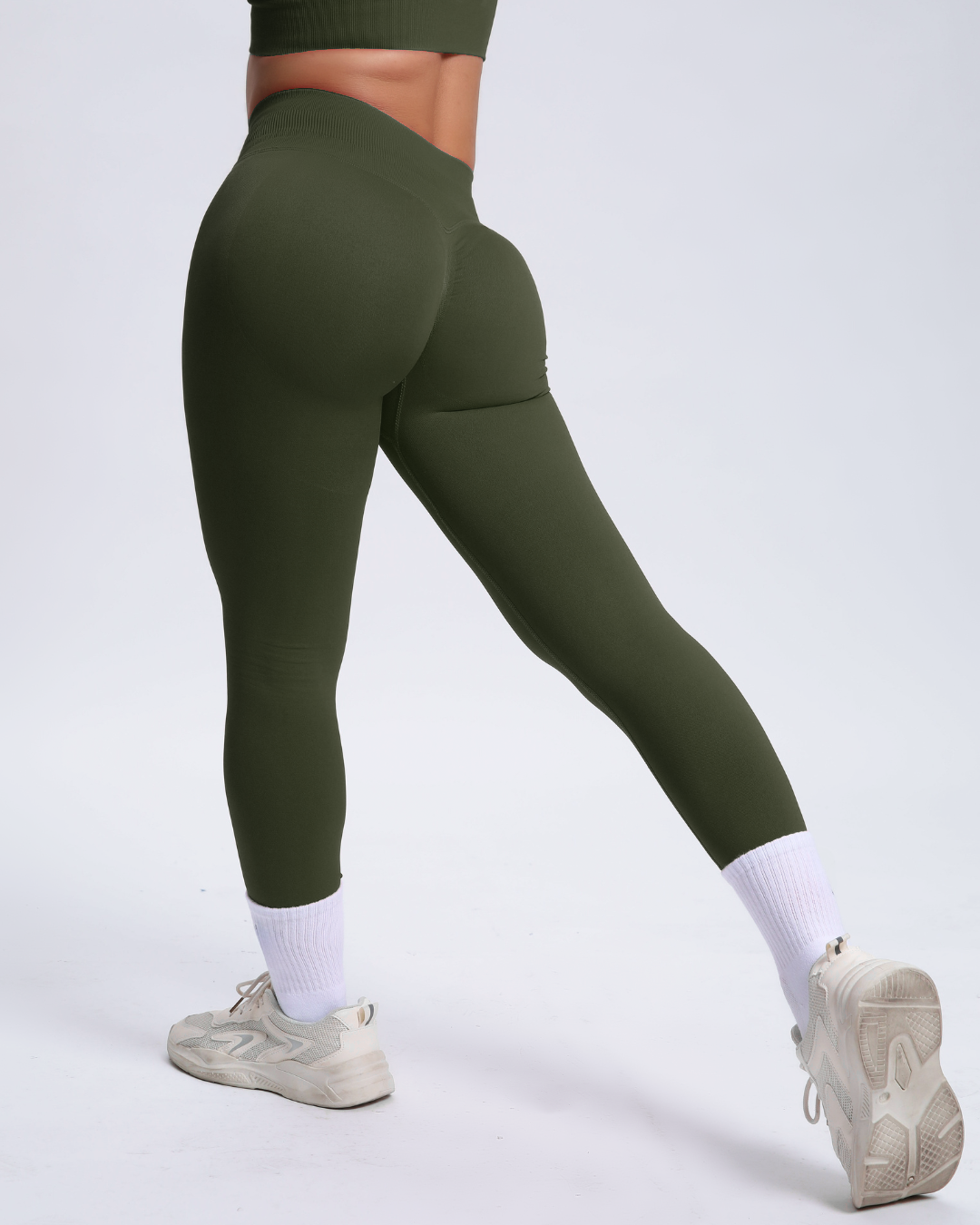 Joy | Sculpt Legging Met Scrunch – Groen - Ultimate Gainz