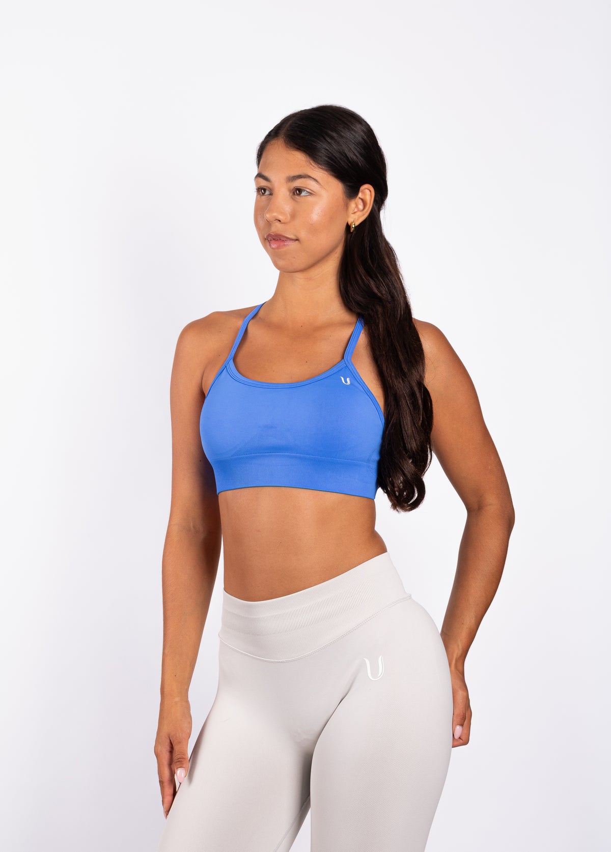 Beau Cross BH Blauw - Dames activewear detail