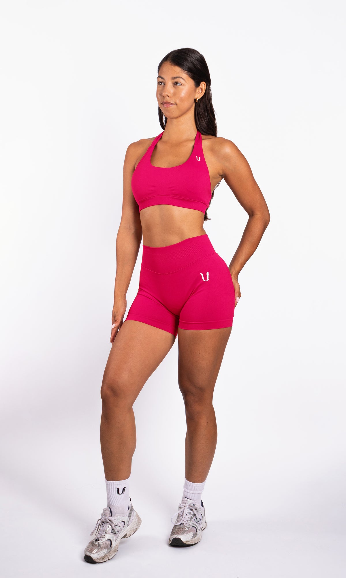 Beau | Halter Support Bra - Malinowy