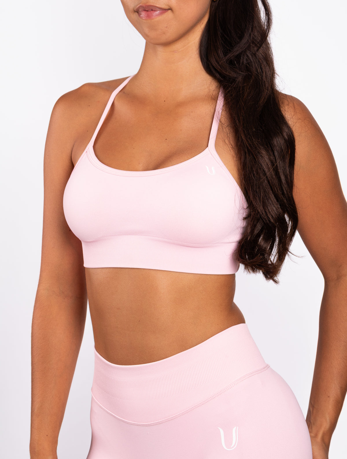 Beau Cross BH Roze - Dames workout kleding achterkant