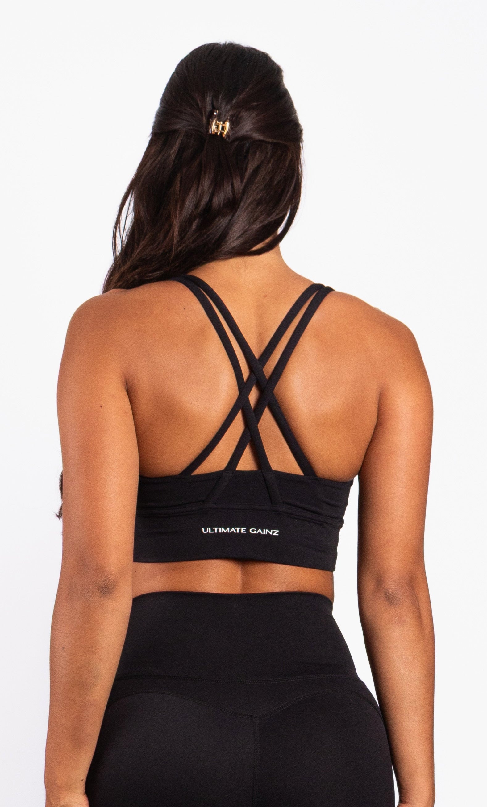 Kyra Cross BH Zwart - Dames sportkleding | Ultimate Gainz