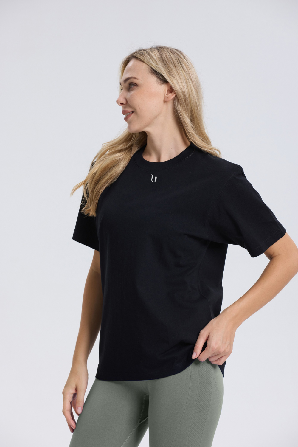 Ultimate Gainz Oversized Shirt Unisex Zwart - Dames workout kleding achterkant