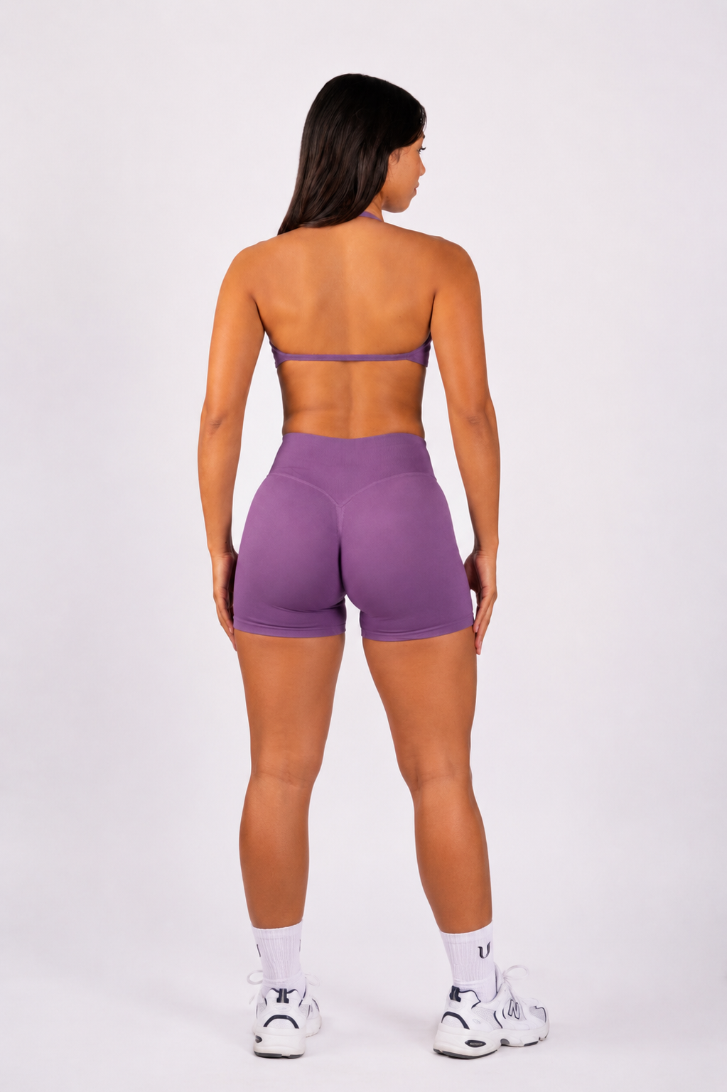 Beau | Premium High Performance Spodenki Scrunch - Fioletowy