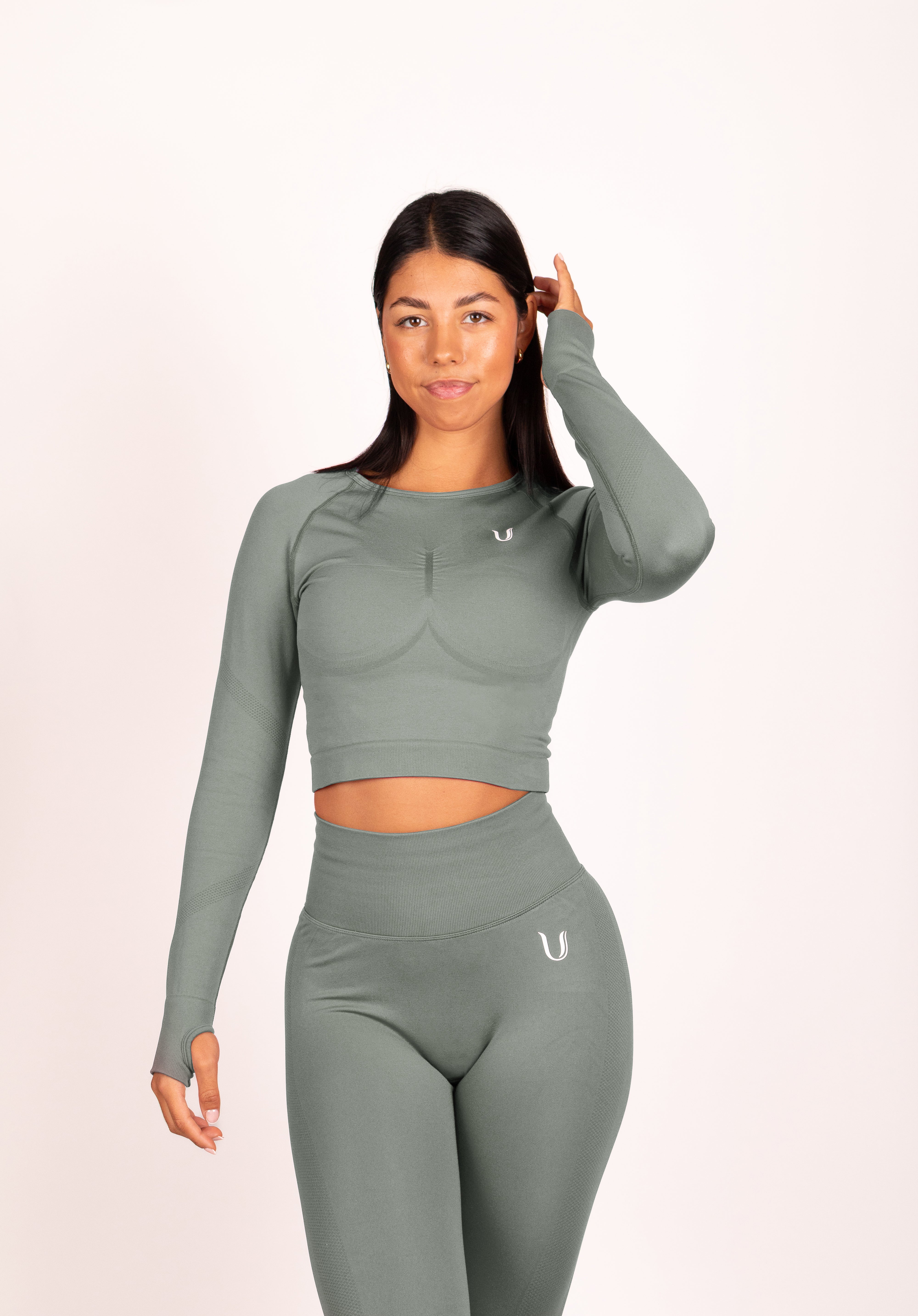 Leonie Lange Mouwen Top Shirt Grijs - Dames sportkleding afbeelding 5