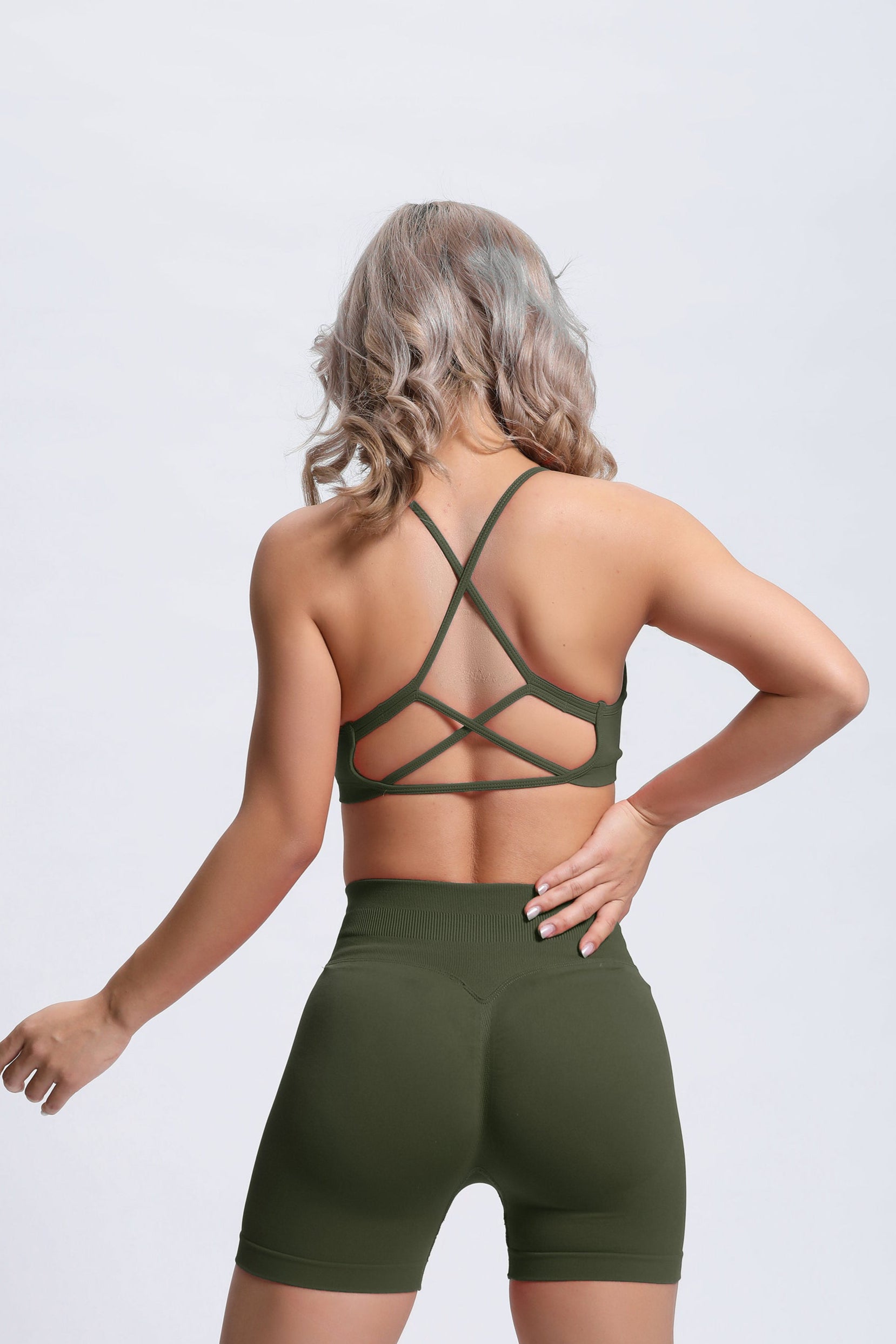Joy | Crossback Sport-BH – Groen - afbeelding 6