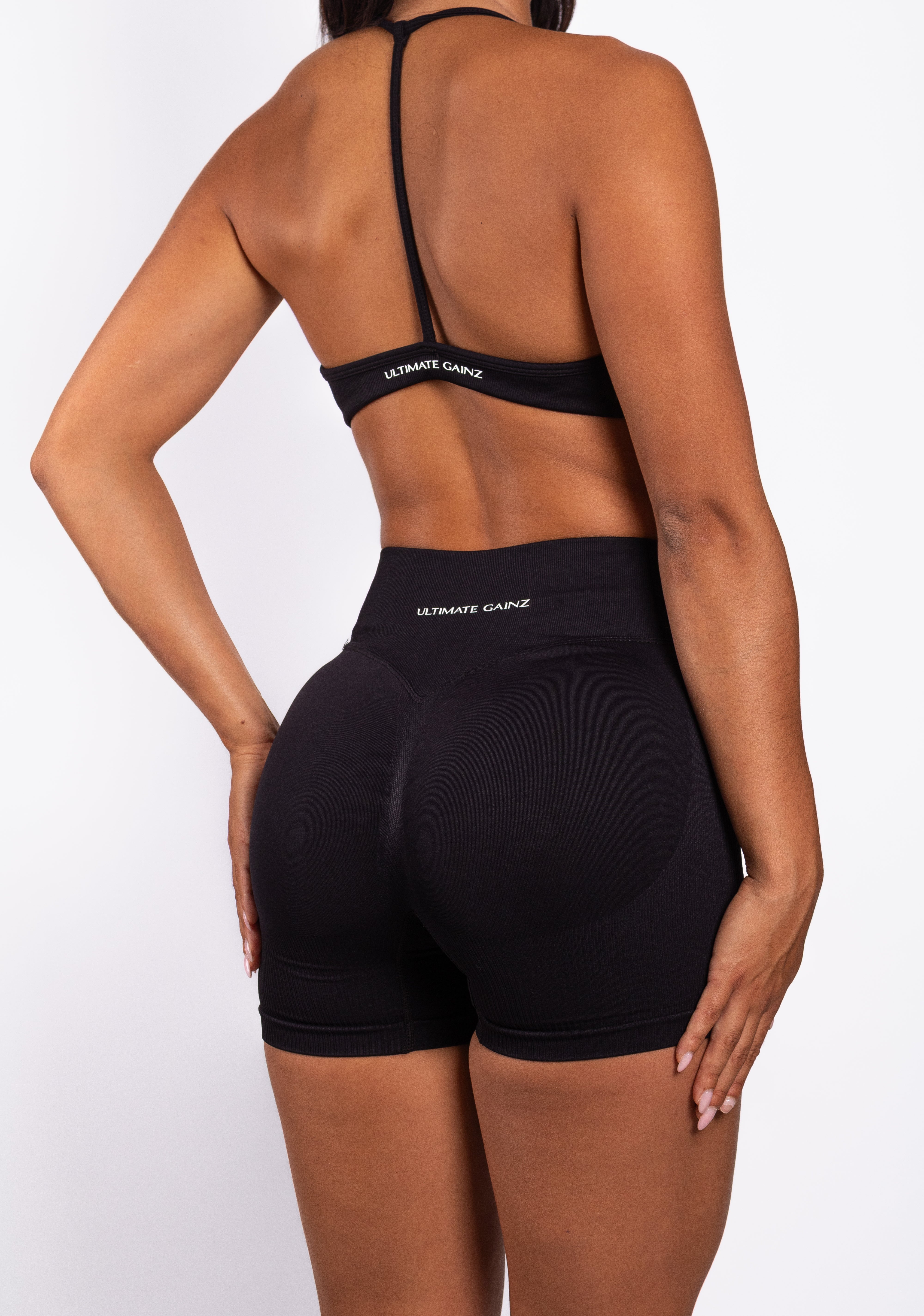 Nova | Seamless Open Rug Bra – Zwart - afbeelding 2