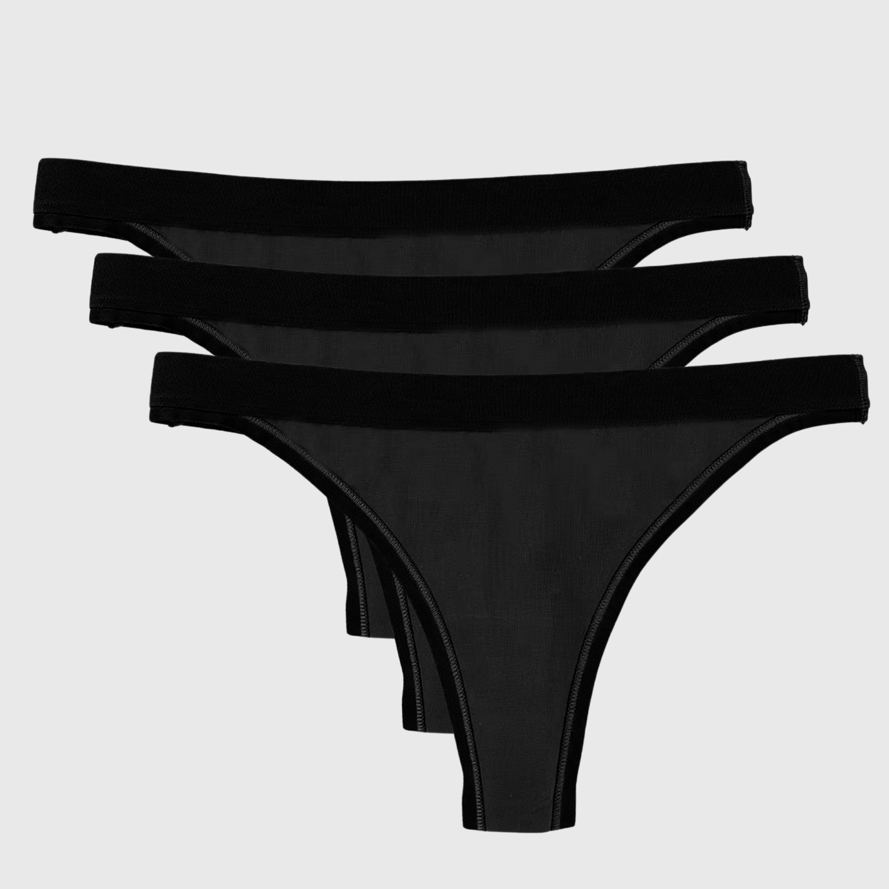 Ultimate Gainz Seamless Thong 3 Pack - Zwart - Ultimate Gainz