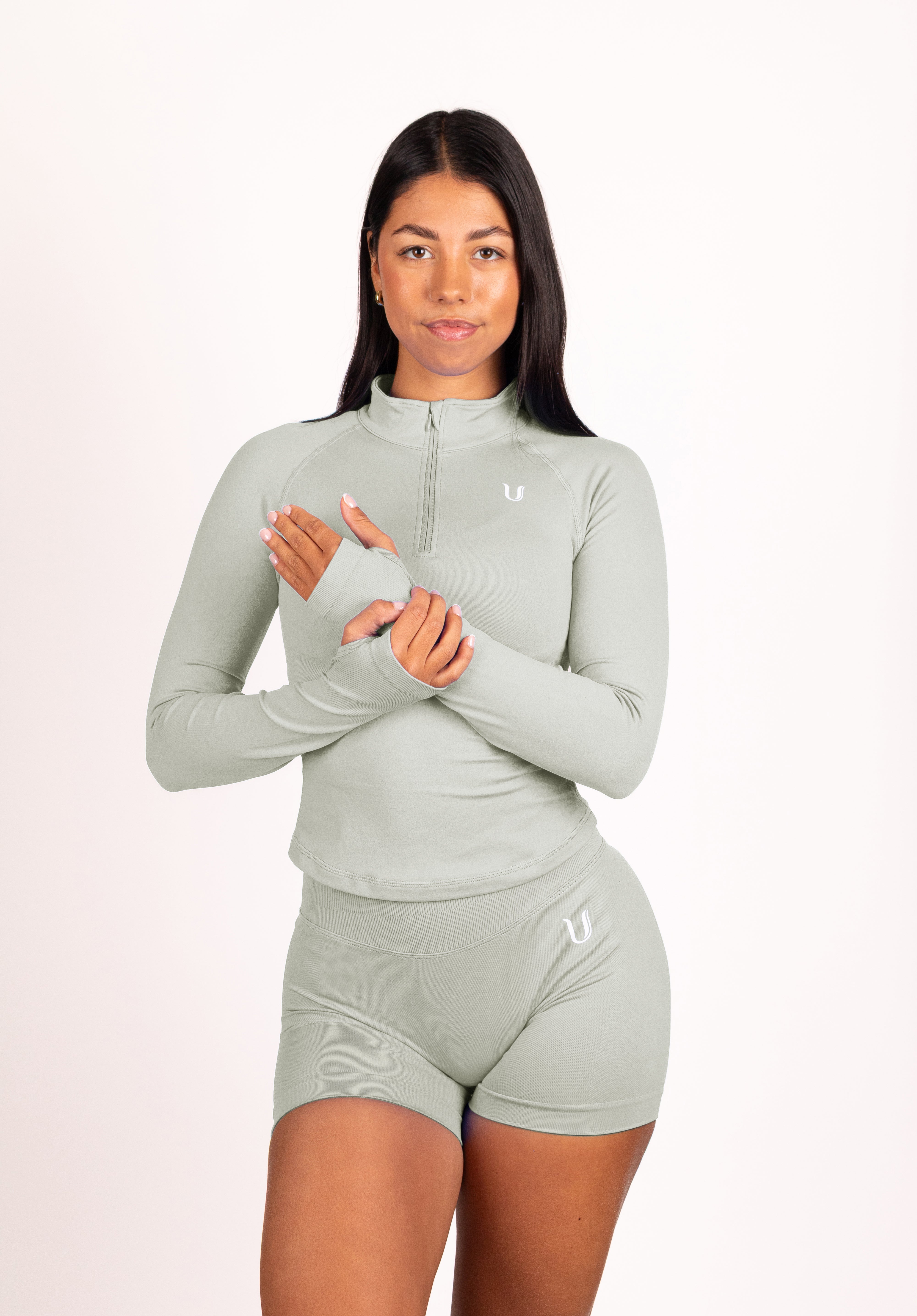 Beau | Premium High Performance Spodenki Scrunch - Zielony