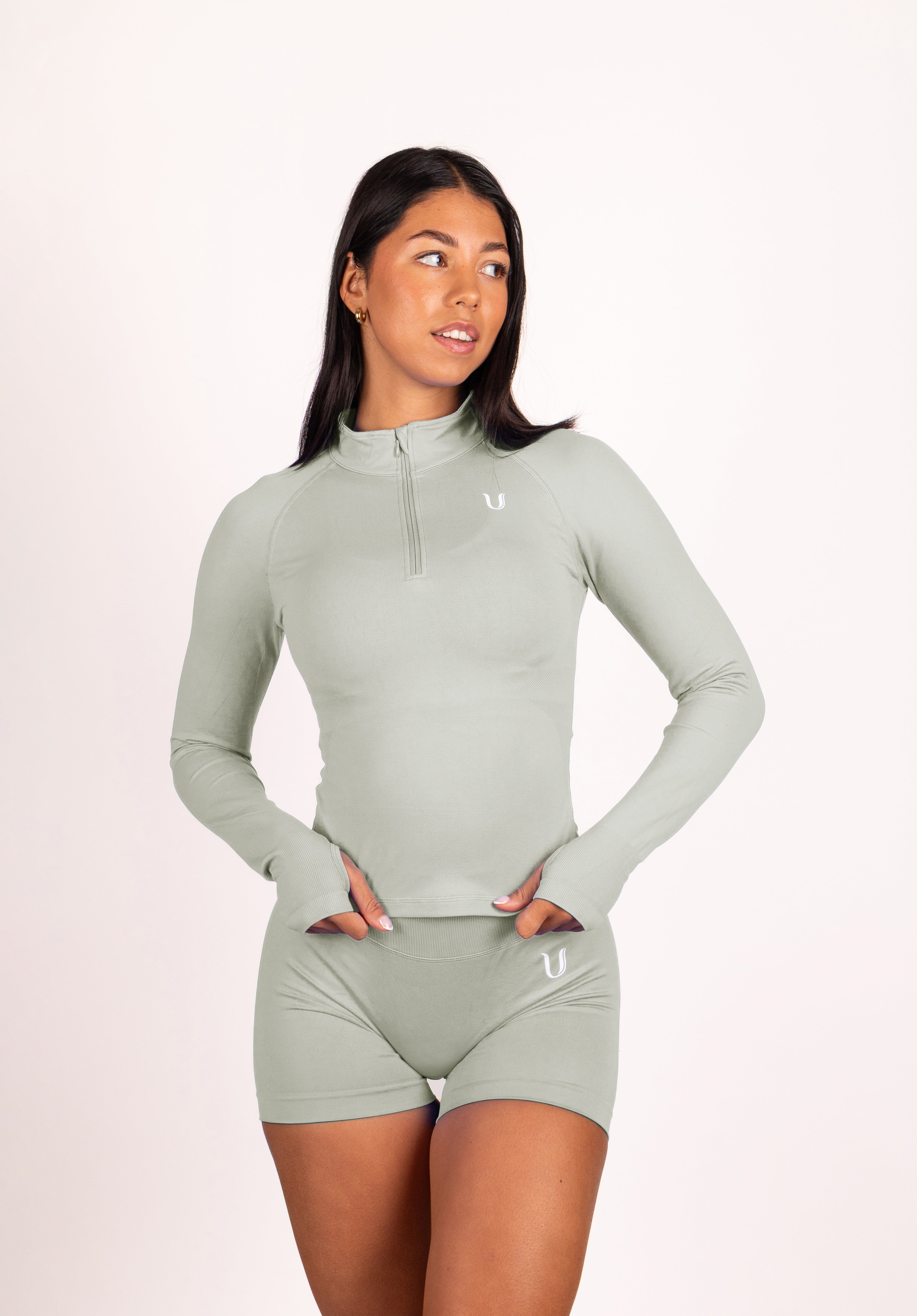 Beau | Premium High Performance Spodenki Scrunch - Zielony