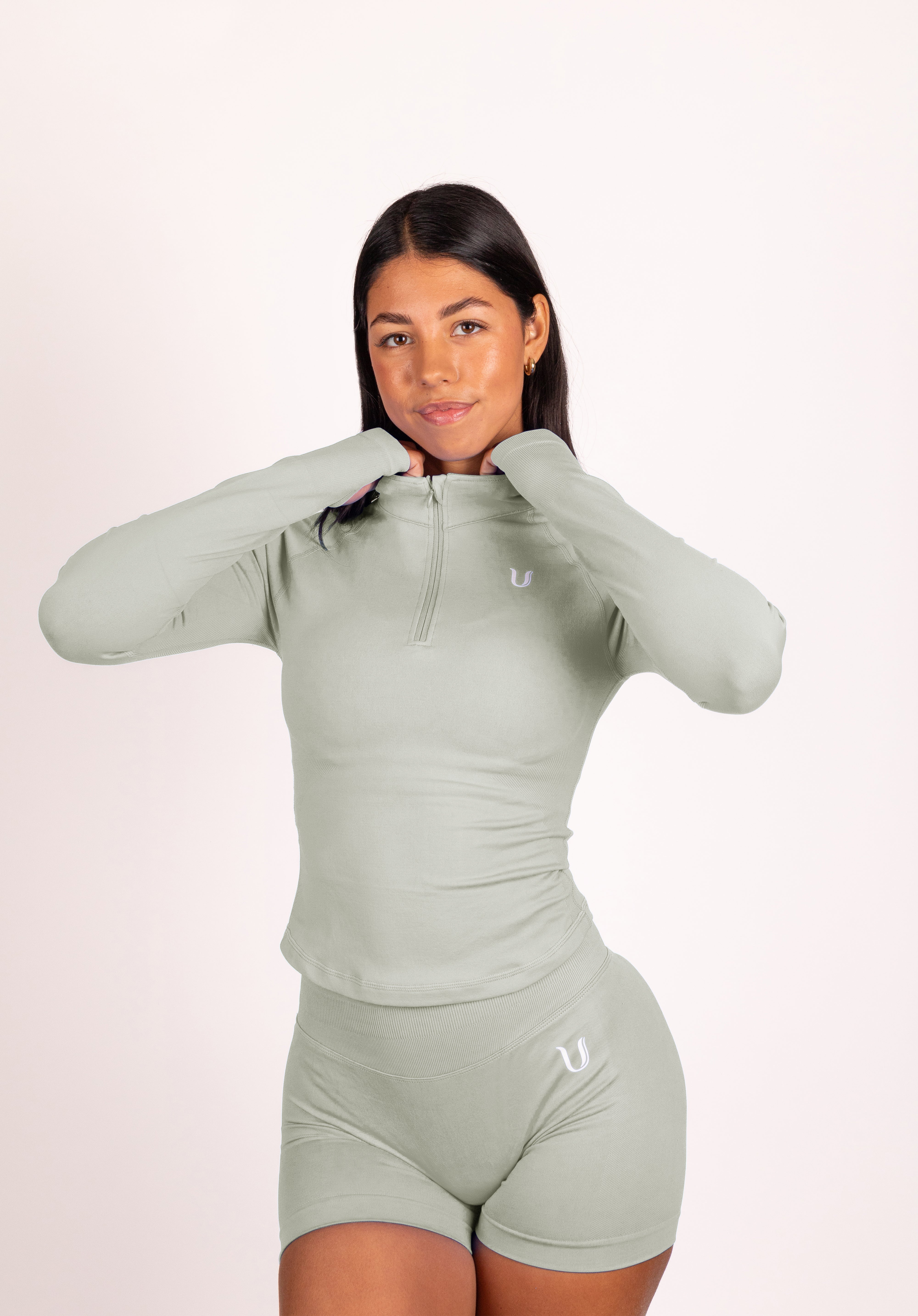 Beau | Premium High Performance Spodenki Scrunch - Zielony