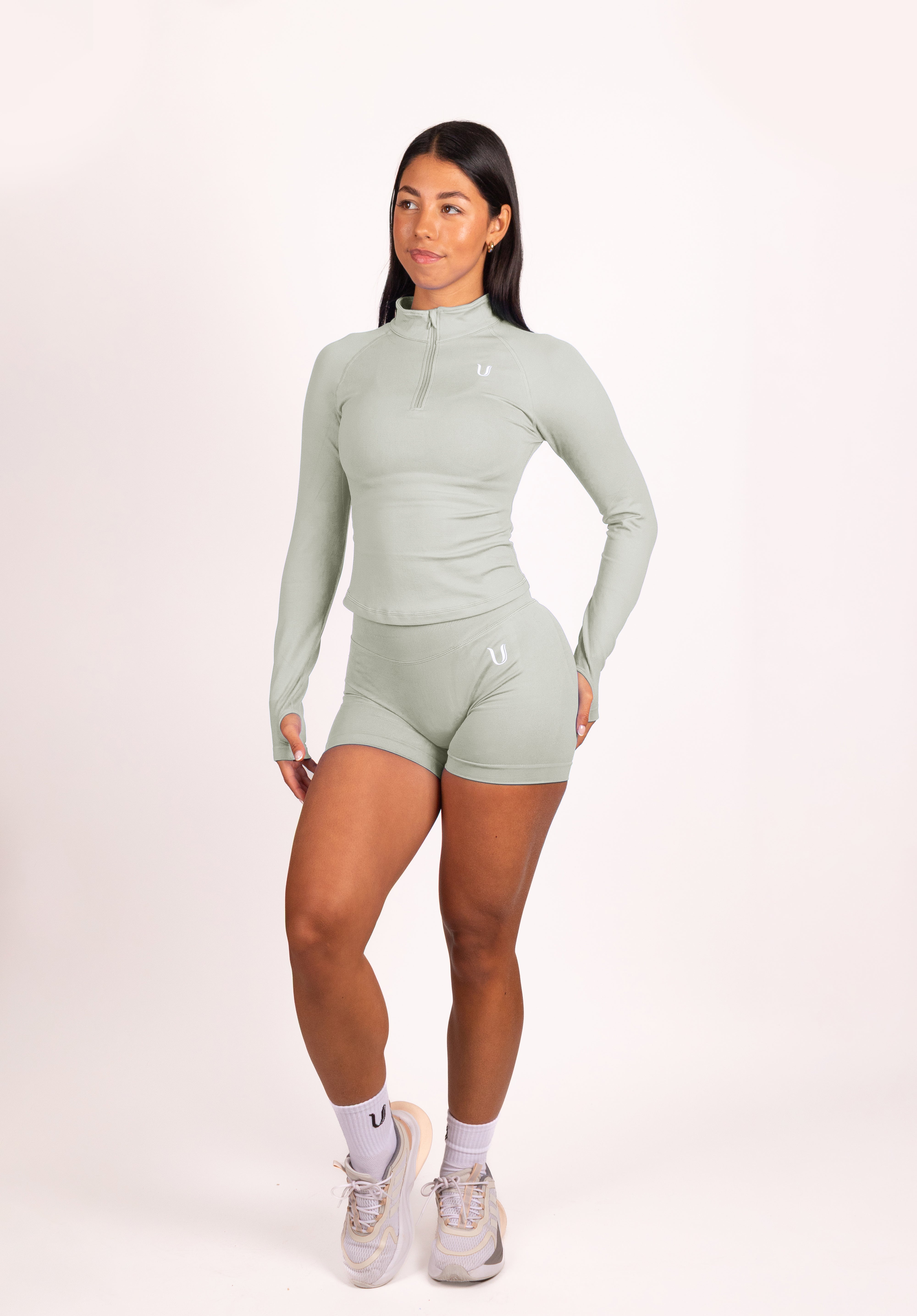 Beau | Premium High Performance Spodenki Scrunch - Zielony