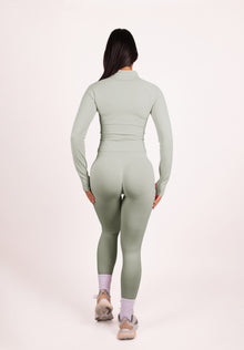 Beau | Premium High Performance Legginsy Scrunch - Kość Słoniowa