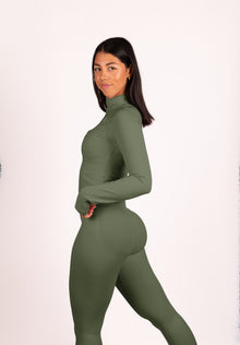 Beau Premium High Performance Scrunch Legging Groen - Dames sportkleding afbeelding 10