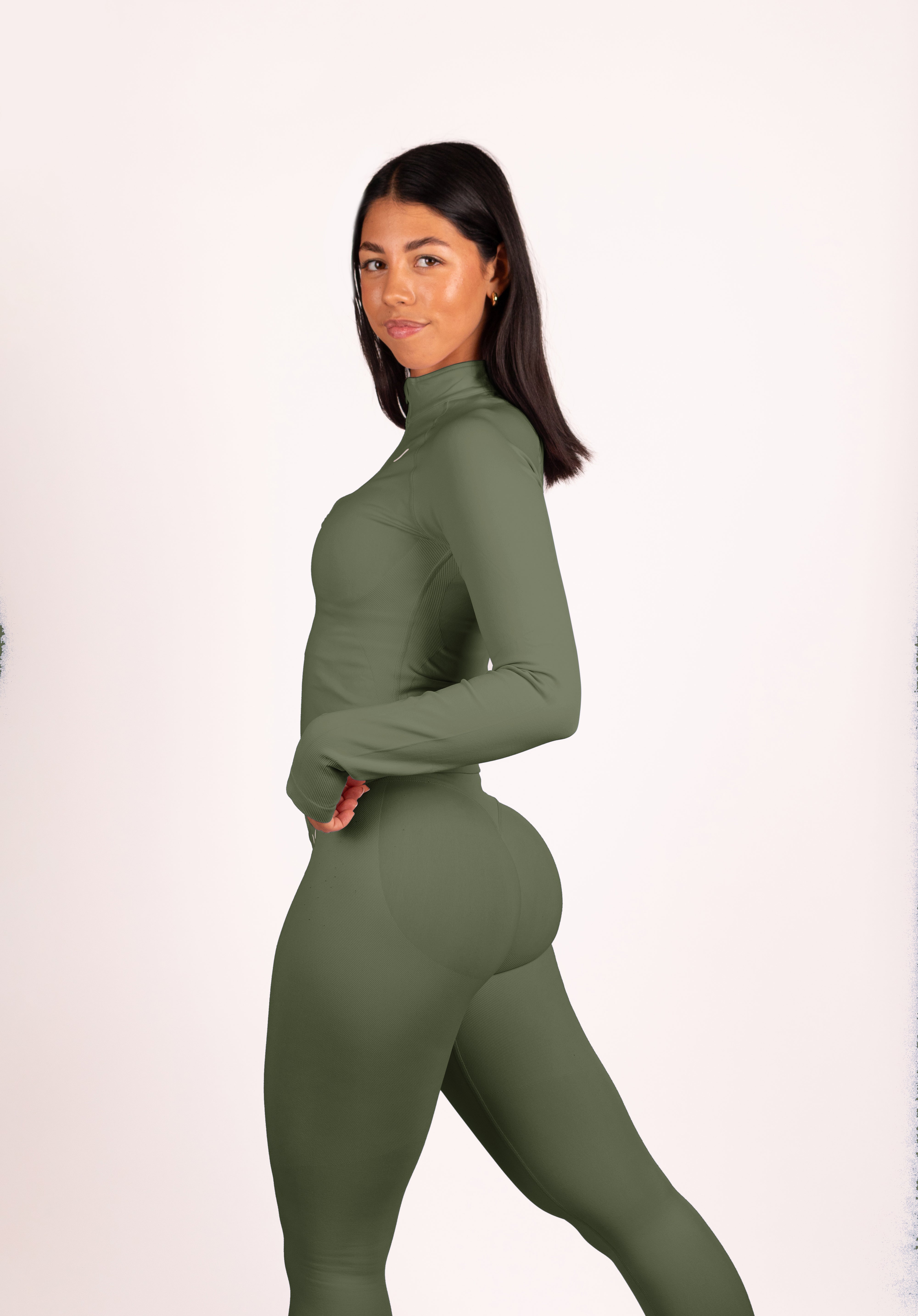 Beau Premium High Performance Scrunch Legging Groen - Dames sportkleding afbeelding 10