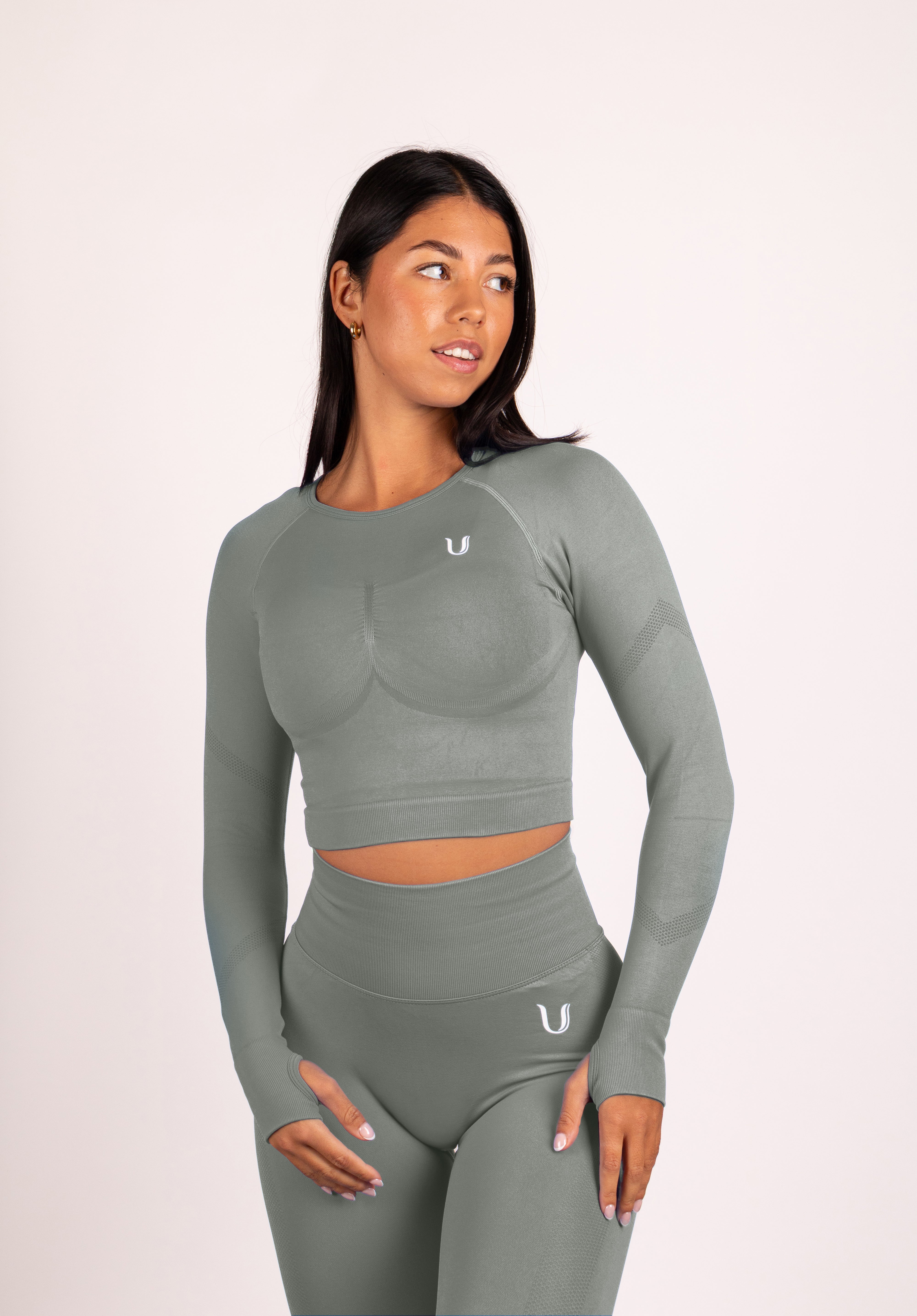 Leonie Lange Mouwen Top Shirt Grijs - Dames sportkleding afbeelding 6