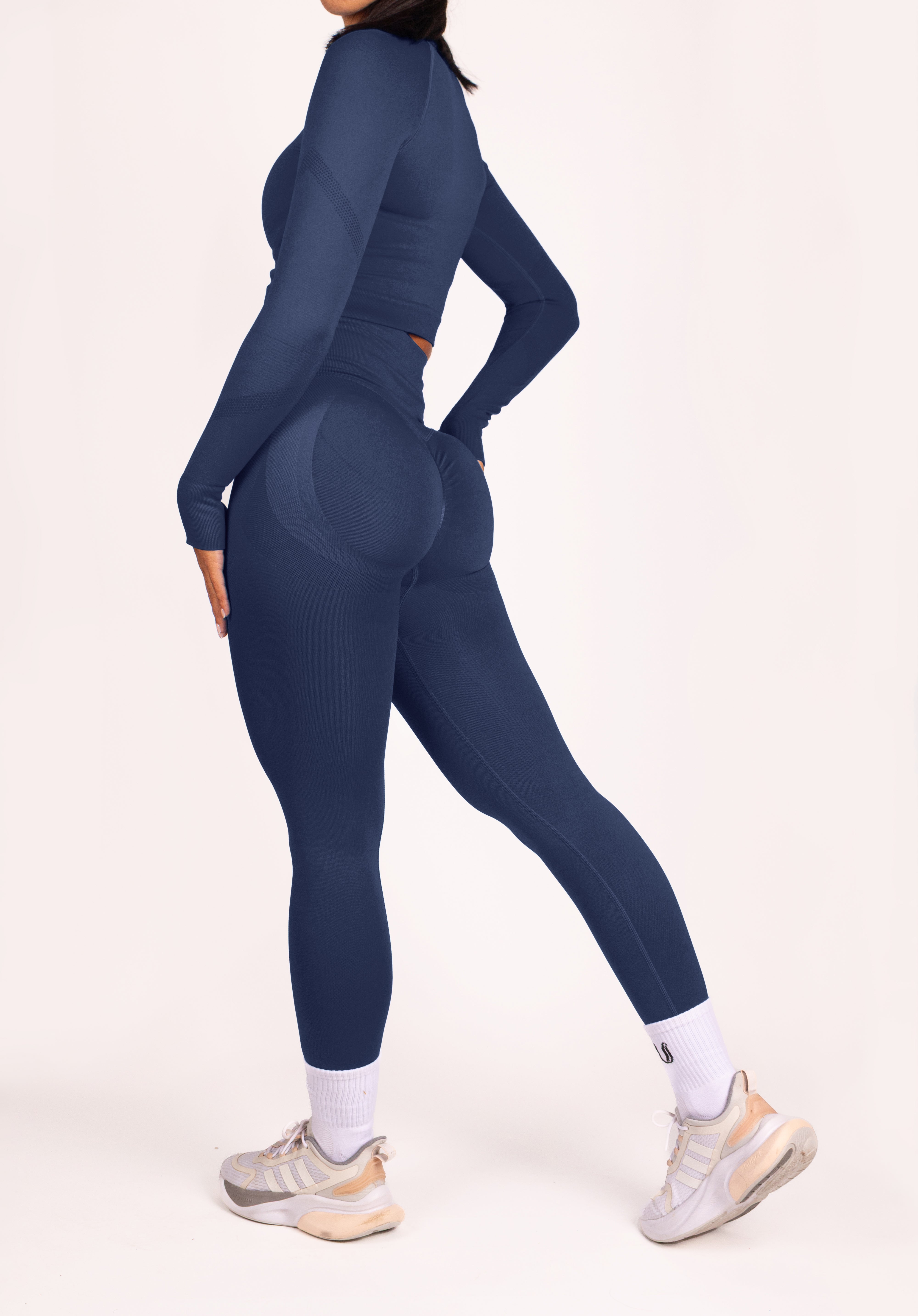 Leonie Set Lang Donkerblauw - Dames activewear detail