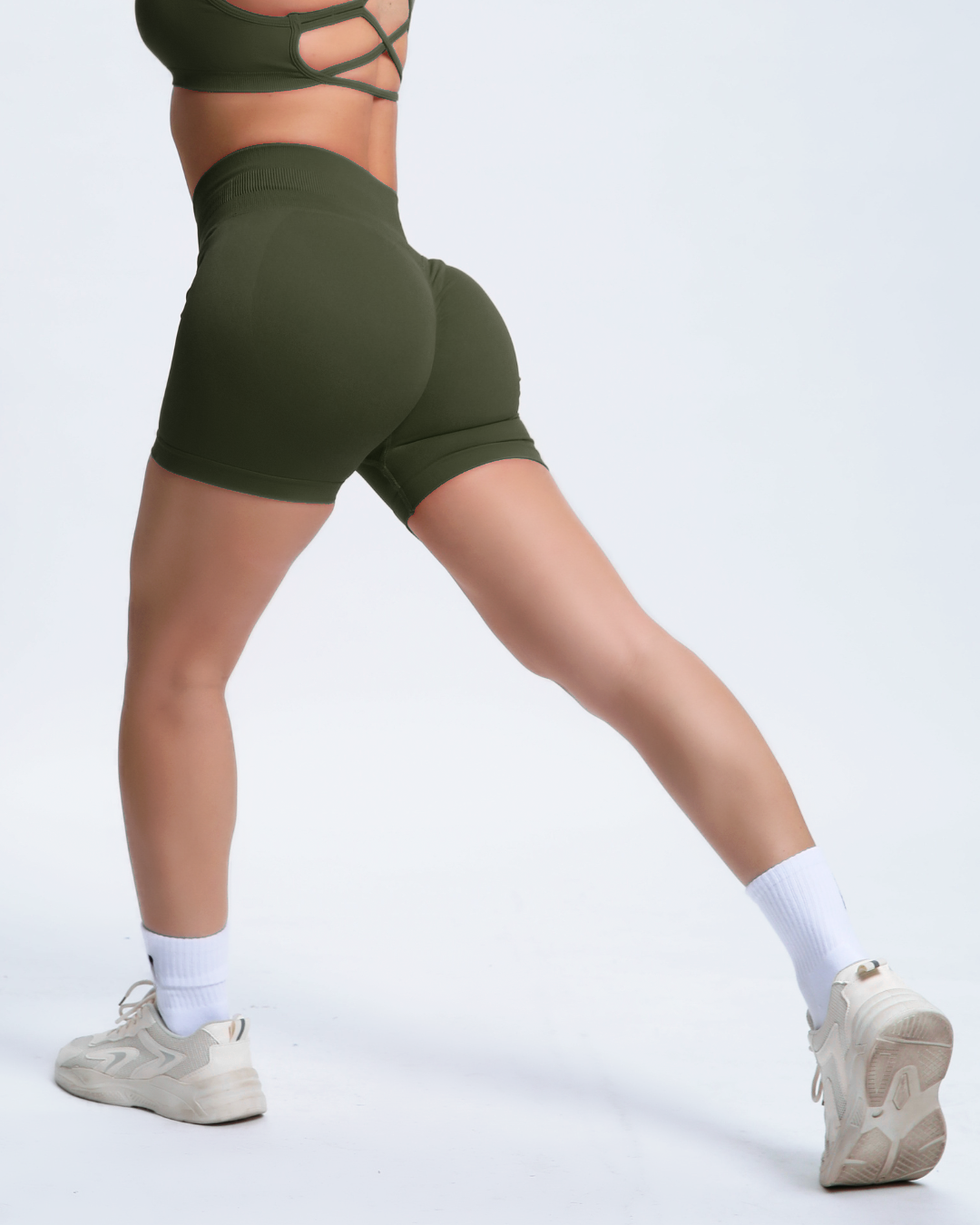 Joy | Sculpt Short Met Scrunch – Groen - Ultimate Gainz
