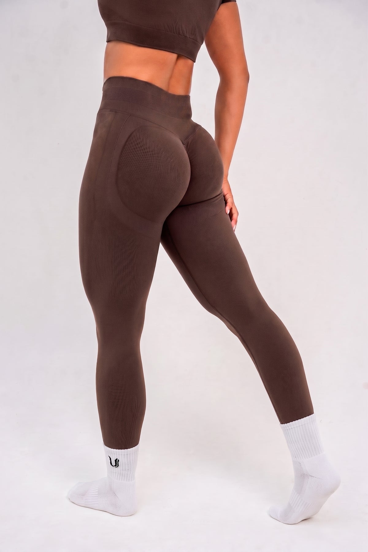 Luna | Premium Seamless Scrunch Legging - Bruin