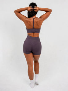 Luna | Premium Seamless Scrunch Short - Oudpaars