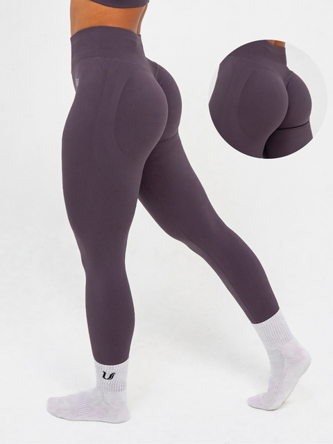Luna | Premium Seamless Scrunch Legging - Wrzosowy