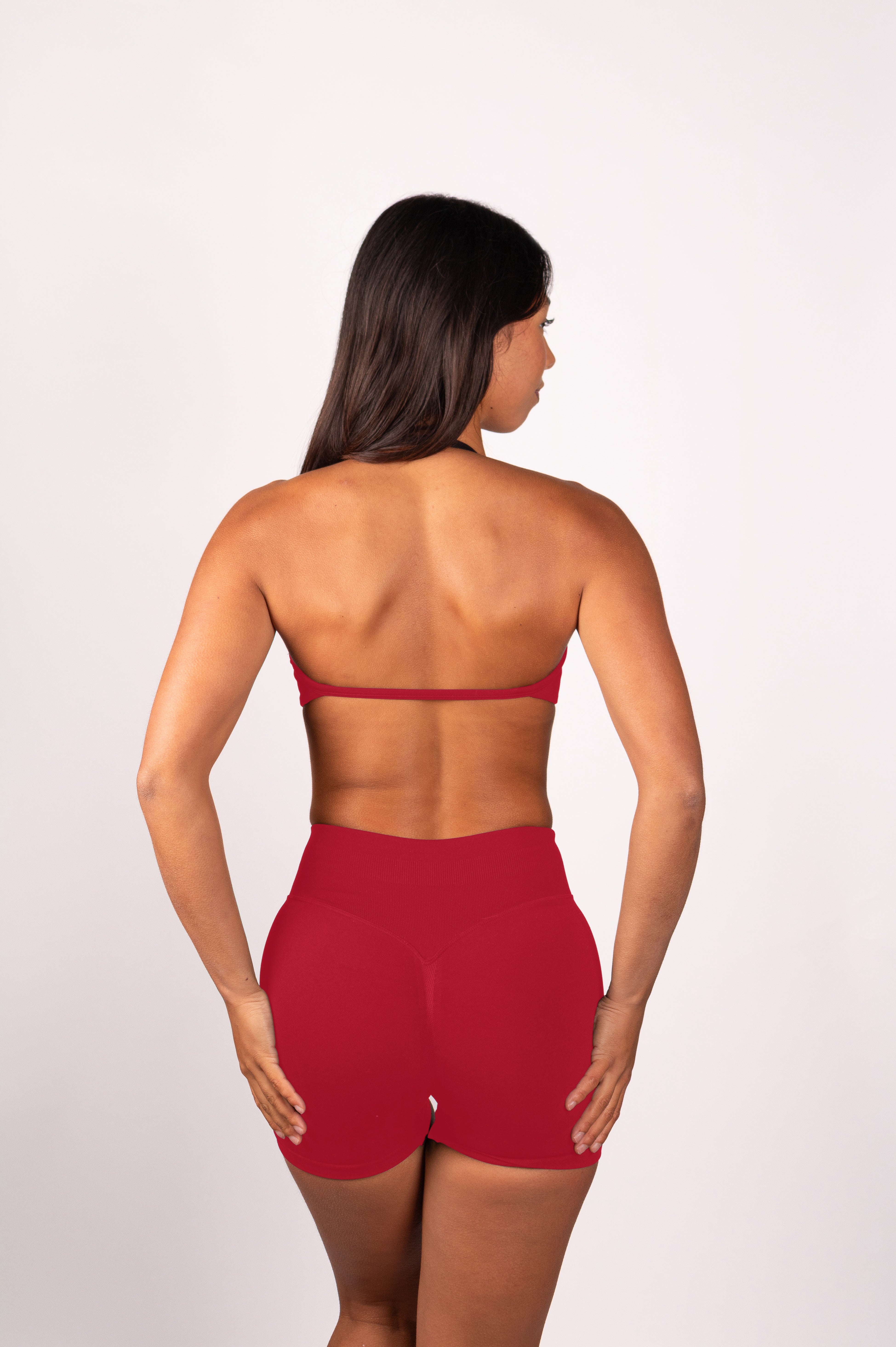 Beau Sports BH V2 Rood - Dames fitness kleding zijkant